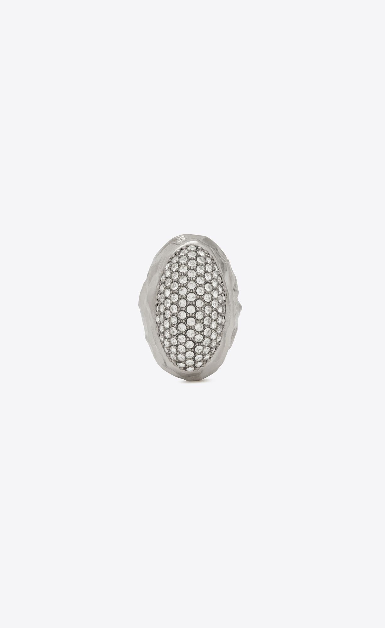 o1b1hav110425 715627 Size: 7 / Rhinestone Egg Ring Metal