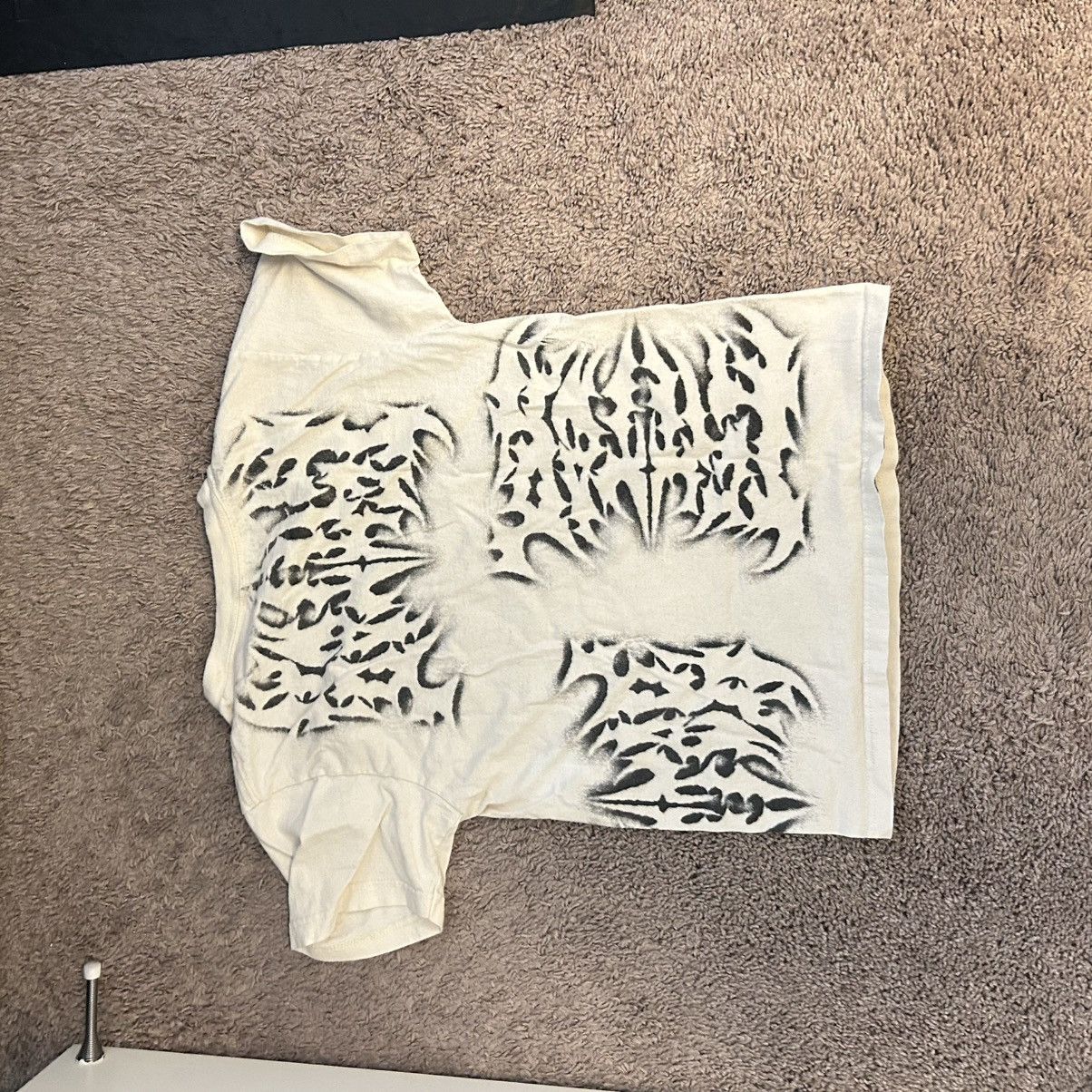 Other Y2K Black Spray-Painted White Tee Size US S / EU 44-46 / 1 - 2 Thumbnail
