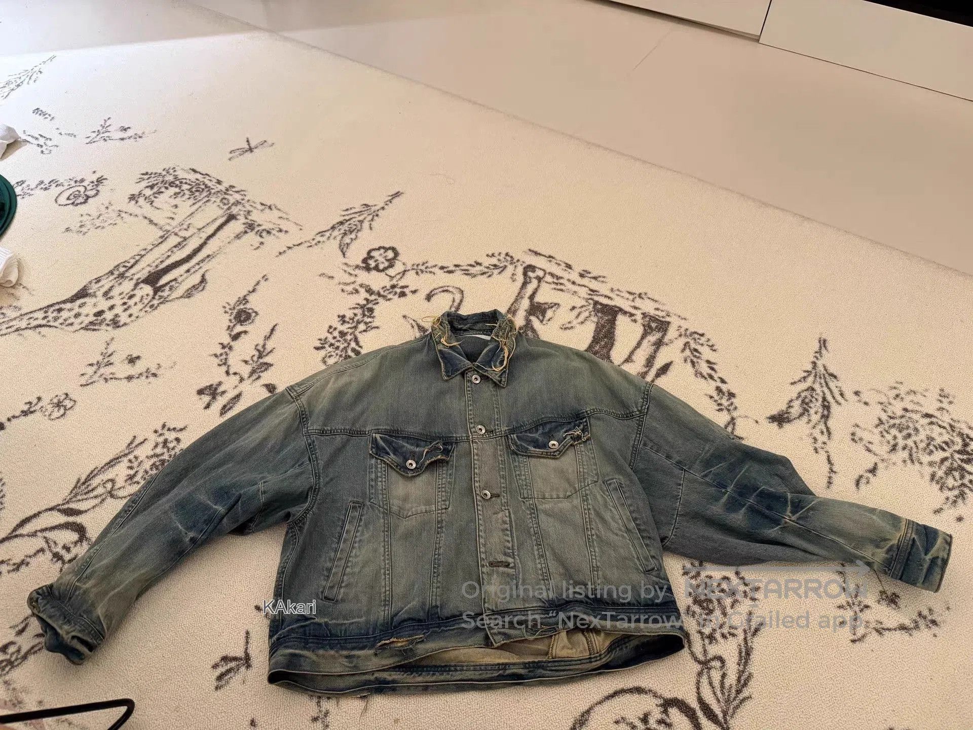 Julius Blue Denim Jacket with Distressed Details . Size US L / EU 52-54 / 3 - 1 Thumbnail