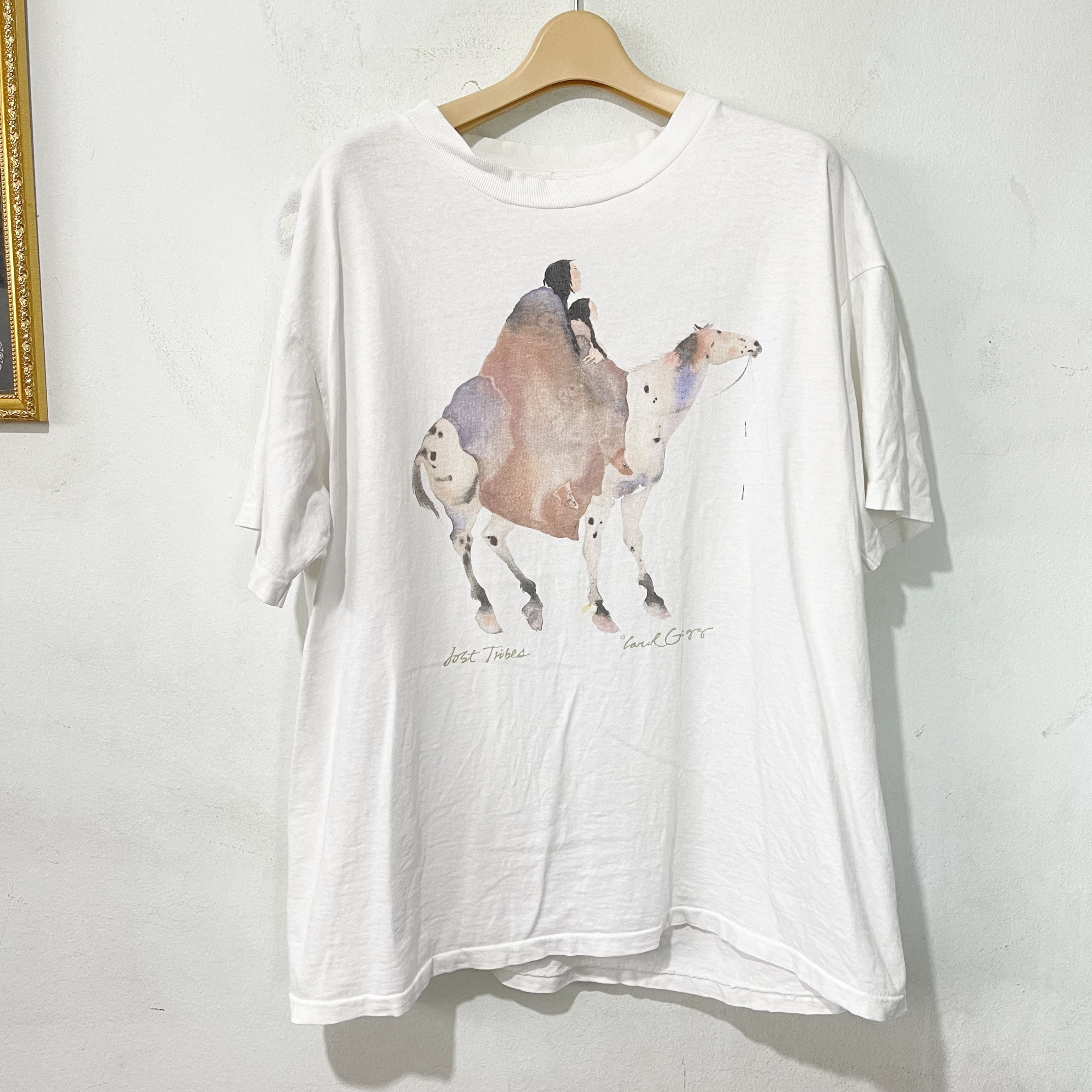 Vintage Vintage 90s Lost Tribes Carol Grigg T-Shirt Size US L / EU 52-54 / 3 - 1 Thumbnail