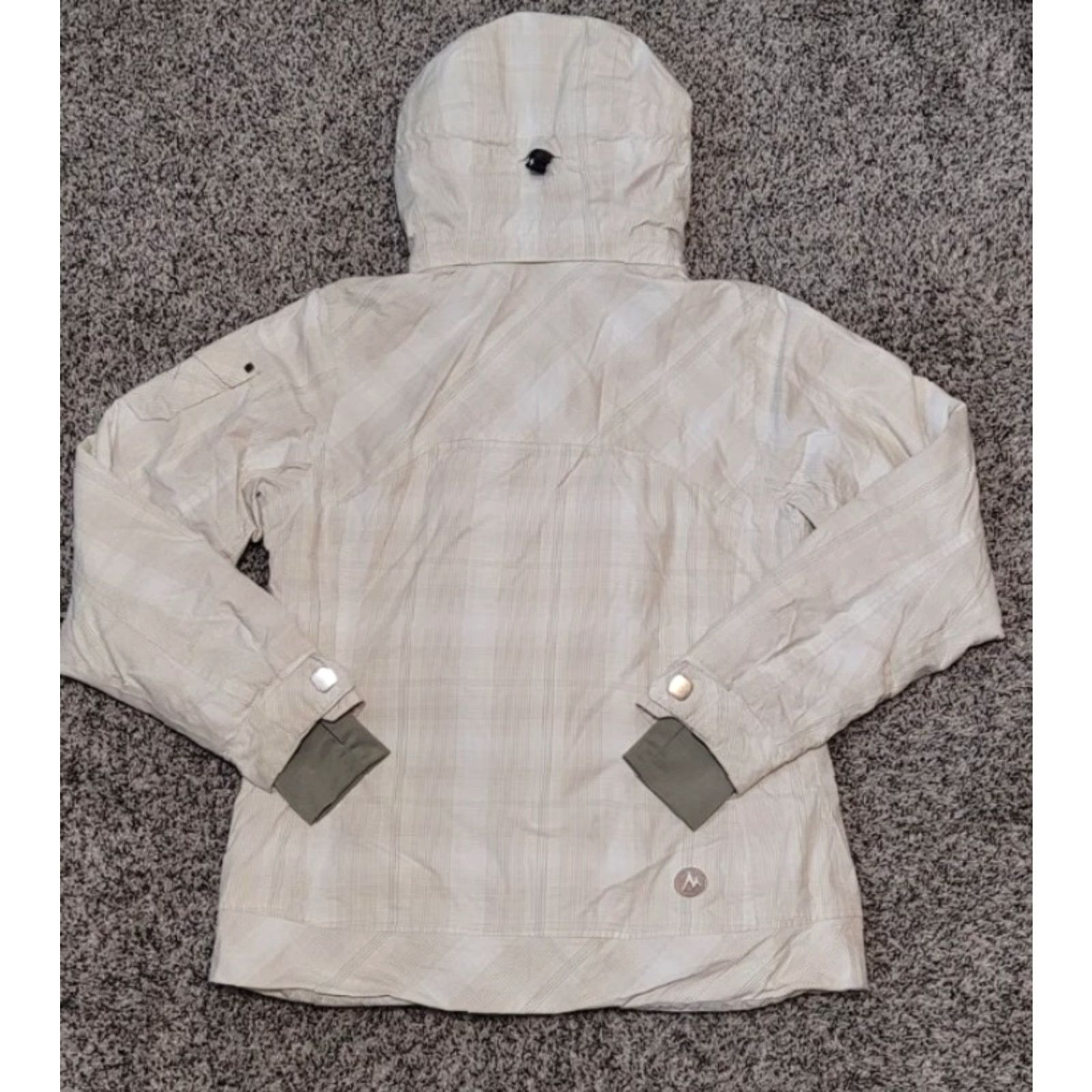 Marmot MARMOT Samantha WATERPROOF Snowboard Ski Jacket Womens M Beige All Seasons Outdoor Hood Long Zip Jacket Womens Mens Boys Girls Size M / US 6-8 / IT 42-44 - 2 Thumbnail