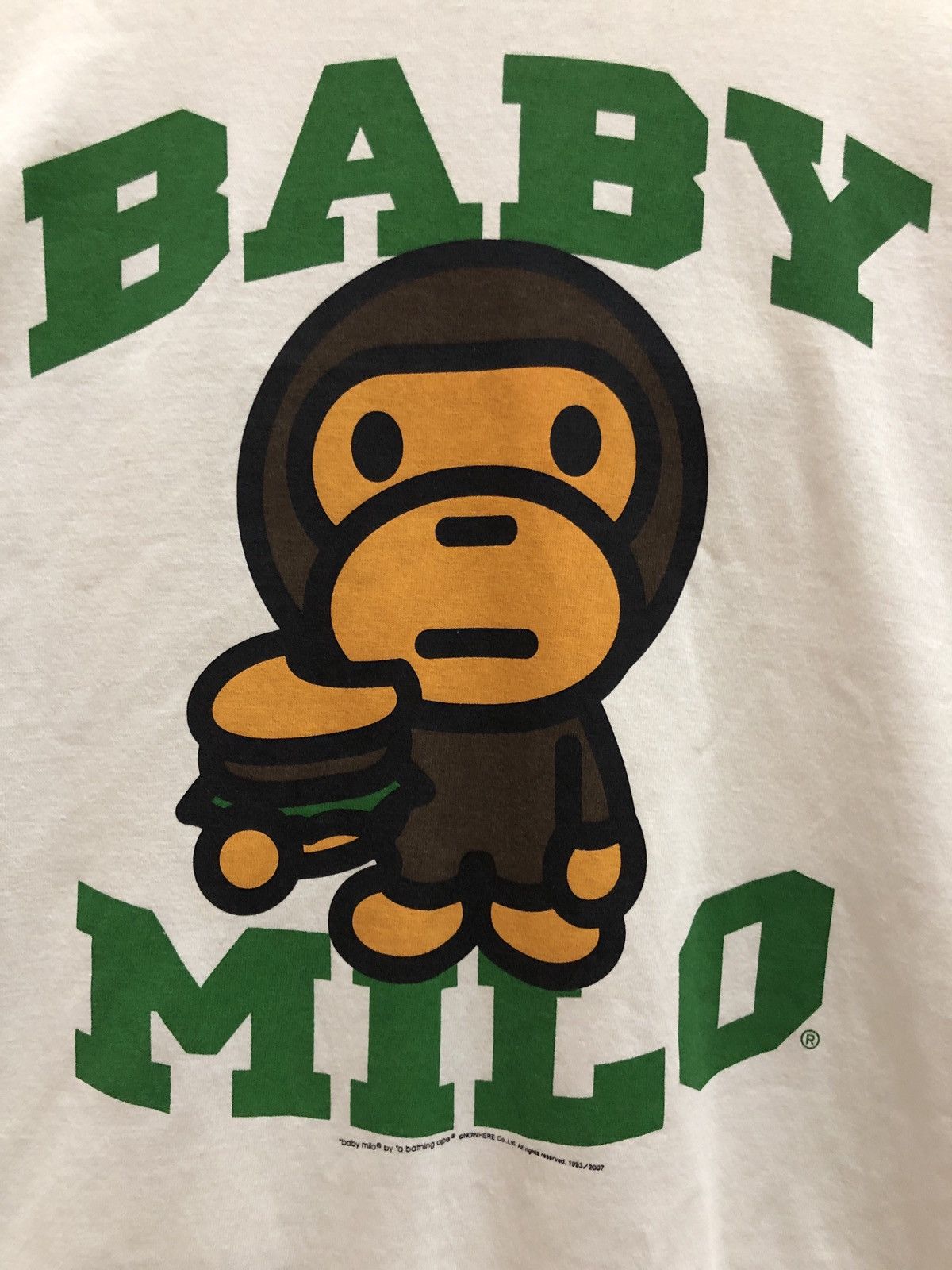 Bape OG 2007 Baby Milo Junk Food Long Sleeve Shirts Size US M / EU 48-50 / 2 - 3 Thumbnail
