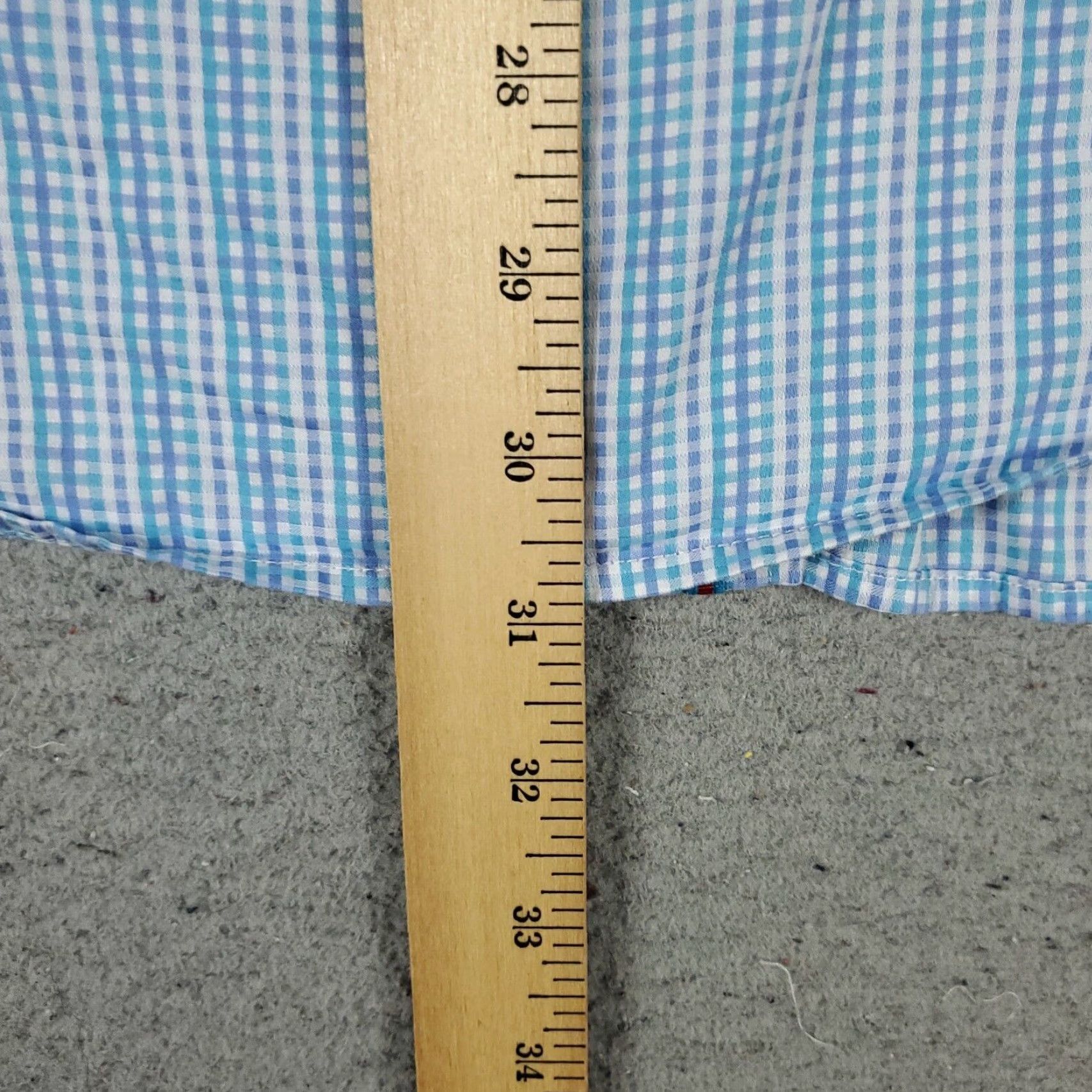 BUGATCHI Bugatchi Uomo Blue Plaid Button-Up Shirt Mens Medium Short Sleeve Classic Fit Casual Size US M / EU 48-50 / 2 - 5 Thumbnail