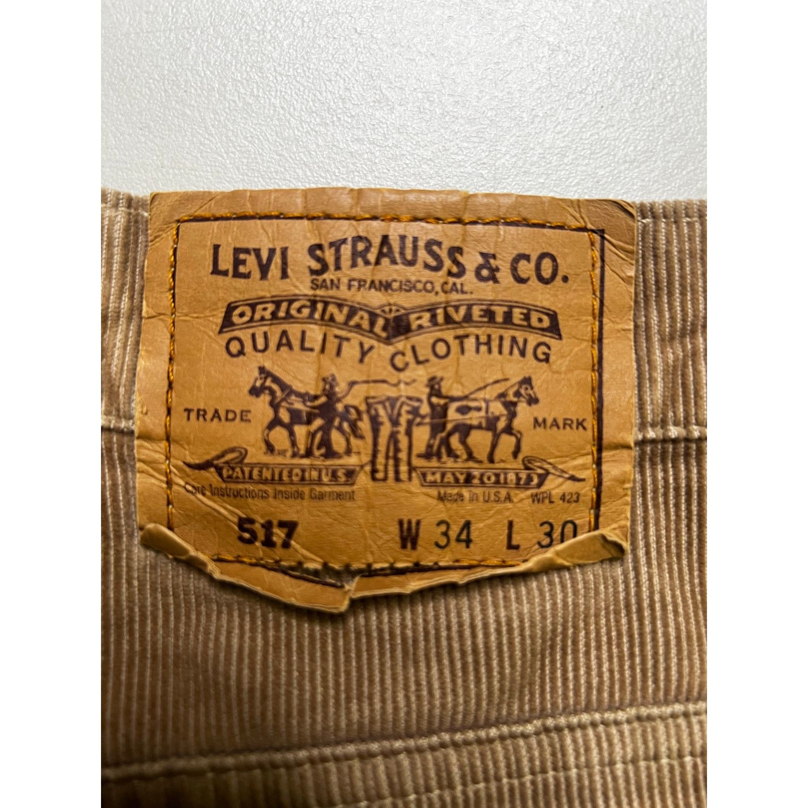 Levi's Vintage 90s Levi's 517 corduroy pants Sz W34 L30 western Size US 34 / EU 50 - 18 Thumbnail