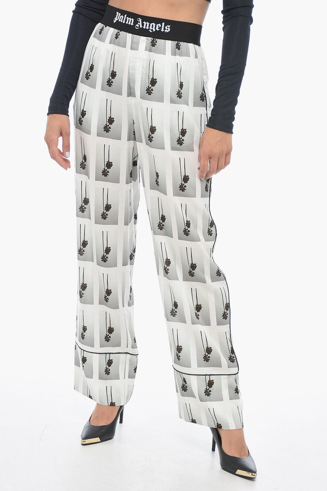 Palm Angels Pajama Pants MIRAGE with All-Over Logo Size 30" / US 8 / IT 44 - 1 Thumbnail
