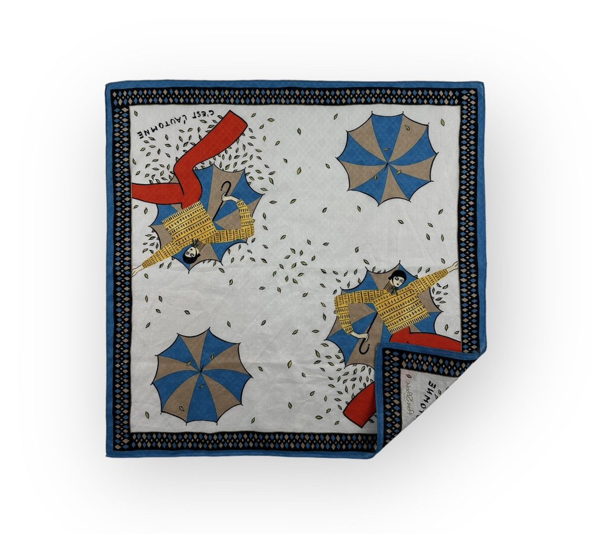 image of Vintage Per Spook Paris Handkerchief, Women's