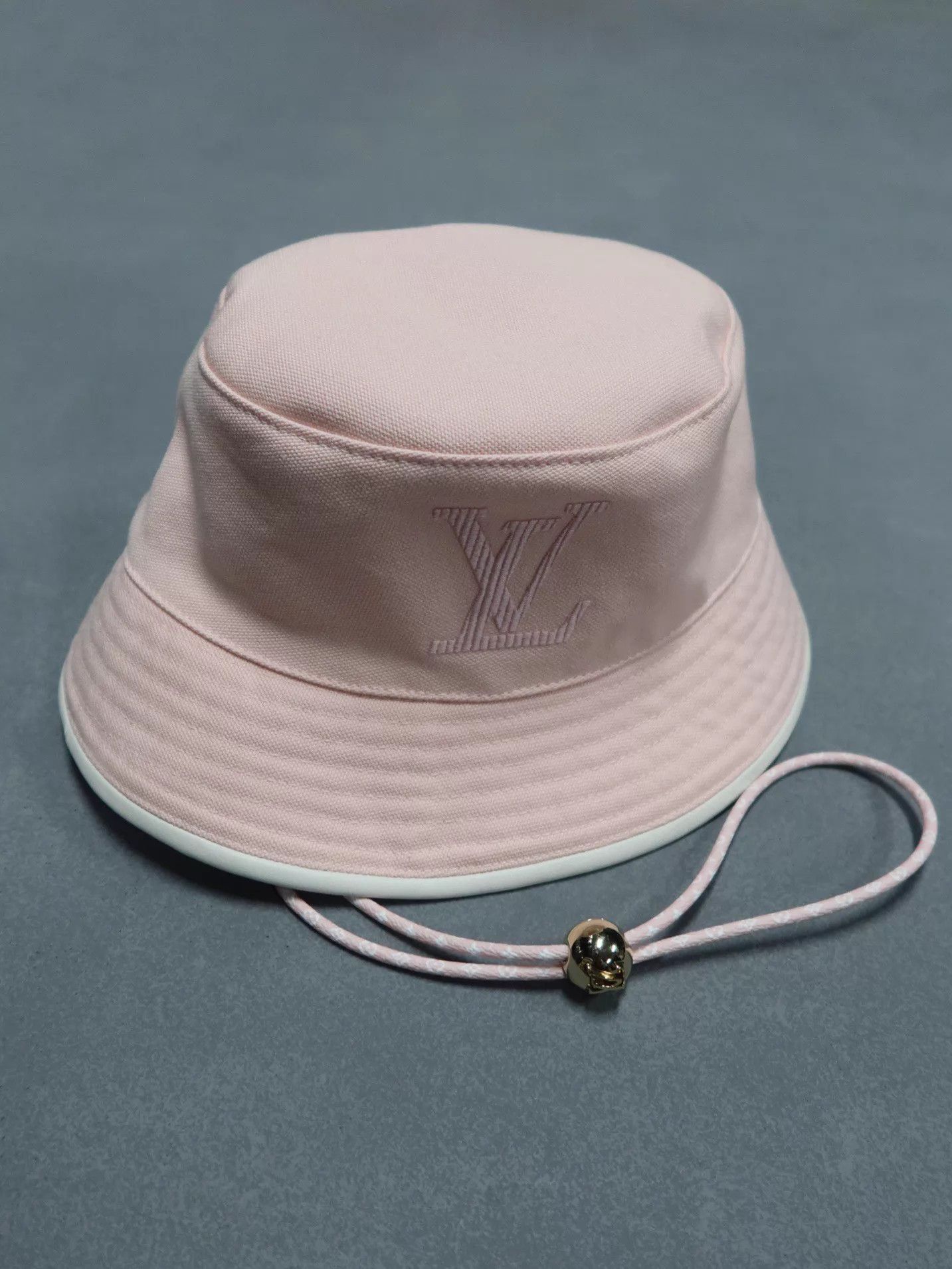 Louis Vuitton LOUIS VUITTON Women's Pink Cotton Bucket Hat M Size ONE SIZE - 1 Thumbnail
