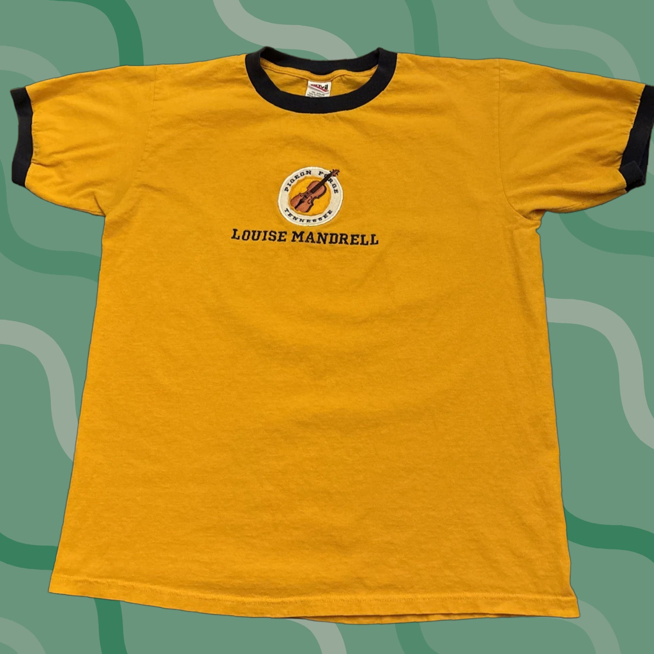 Anvil VINTAGE Louise Mandrell Ringer T-Shirt Men Size L Yellow Pigeon Forge Tennessee Size US L / EU 52-54 / 3 - 1 Thumbnail