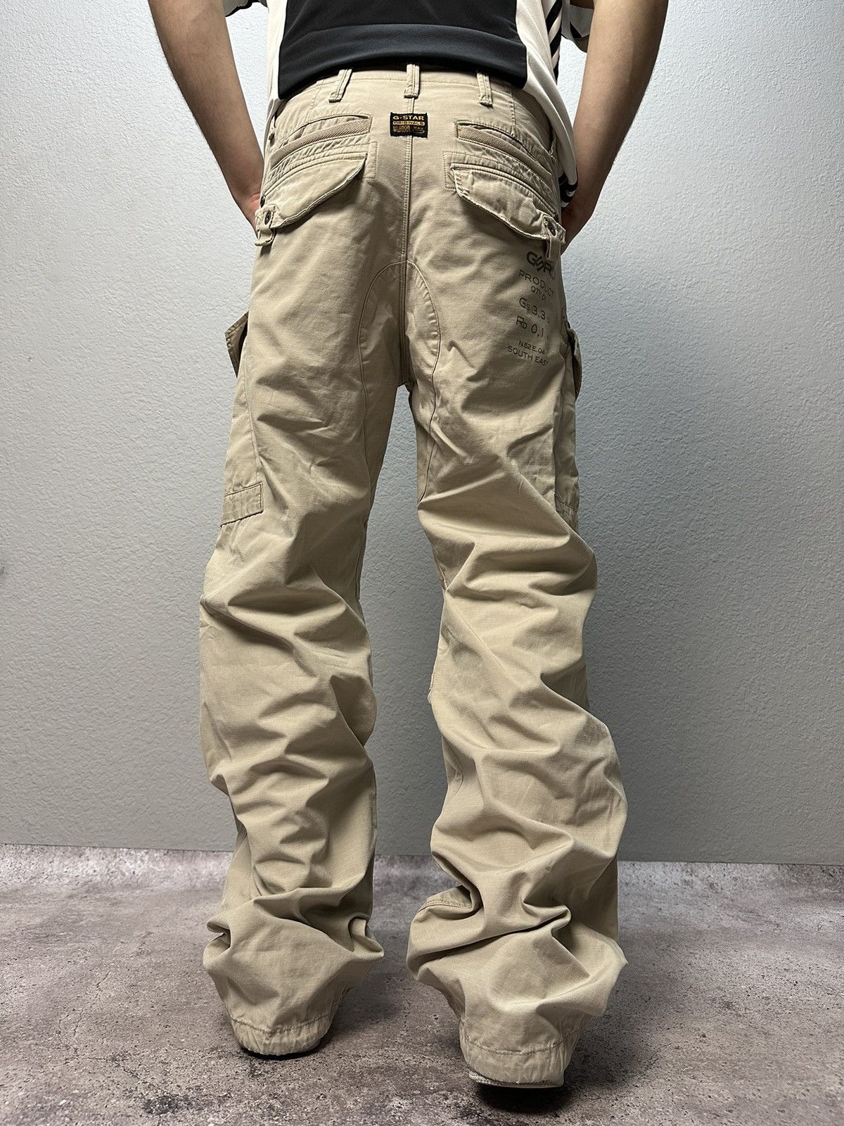 Vintage G-Star Raw Denim Jeans Embroidered Big Logo Y2K