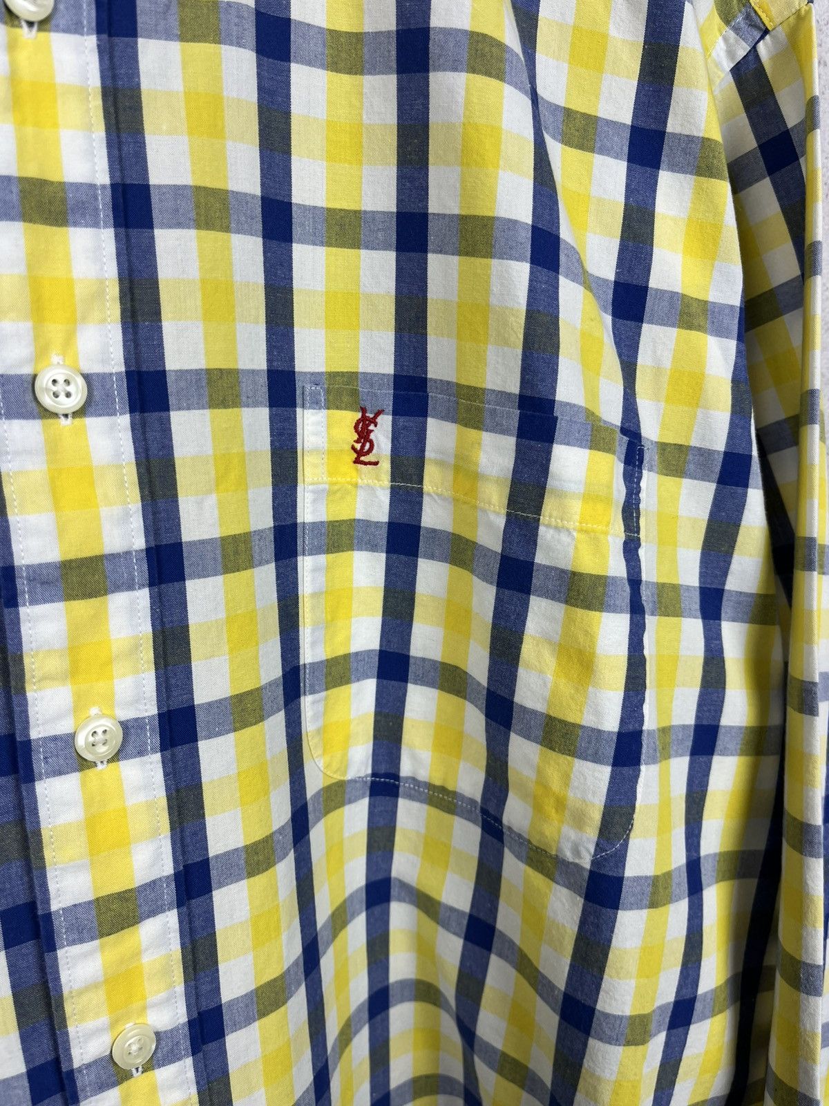 Yves Saint Laurent Vintage 90s Yves Saint Laurent YSL Shirt Rare Retro Y2K Hype Size US L / EU 52-54 / 3 - 6 Thumbnail