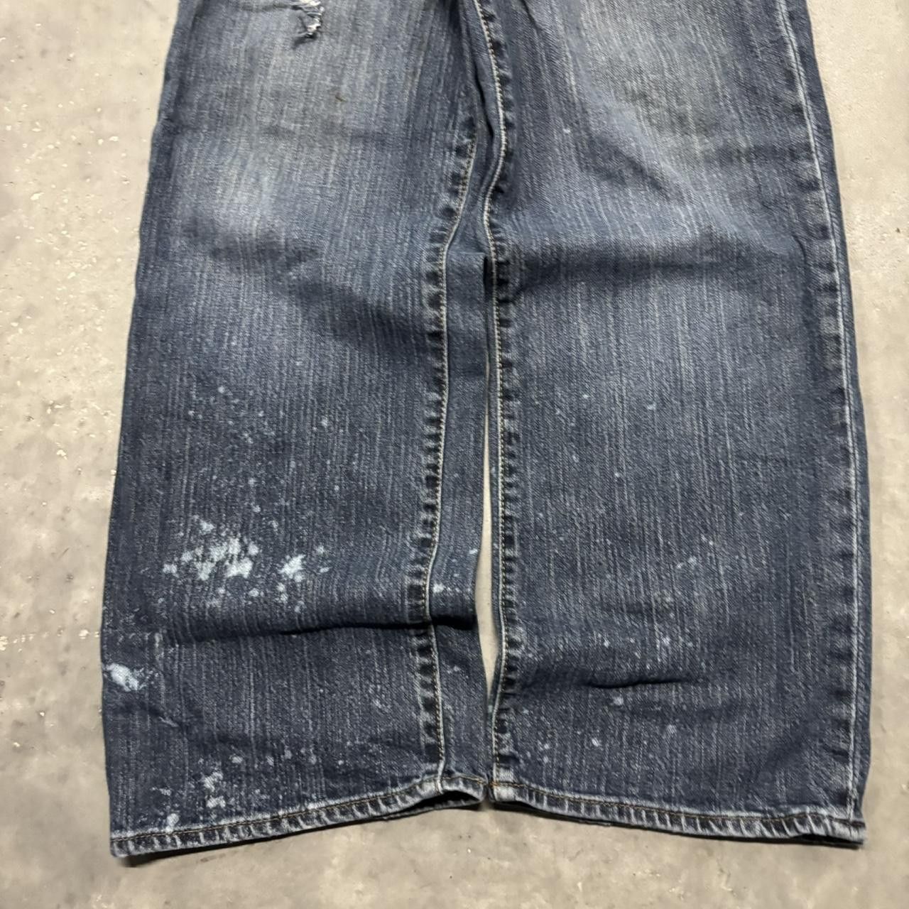 Japanese Brand × Vintage Crazy Vintage Y2K/2000s Grunge Dark Wash Denim Jeans! Size US 34 / EU 50 - 6 Thumbnail