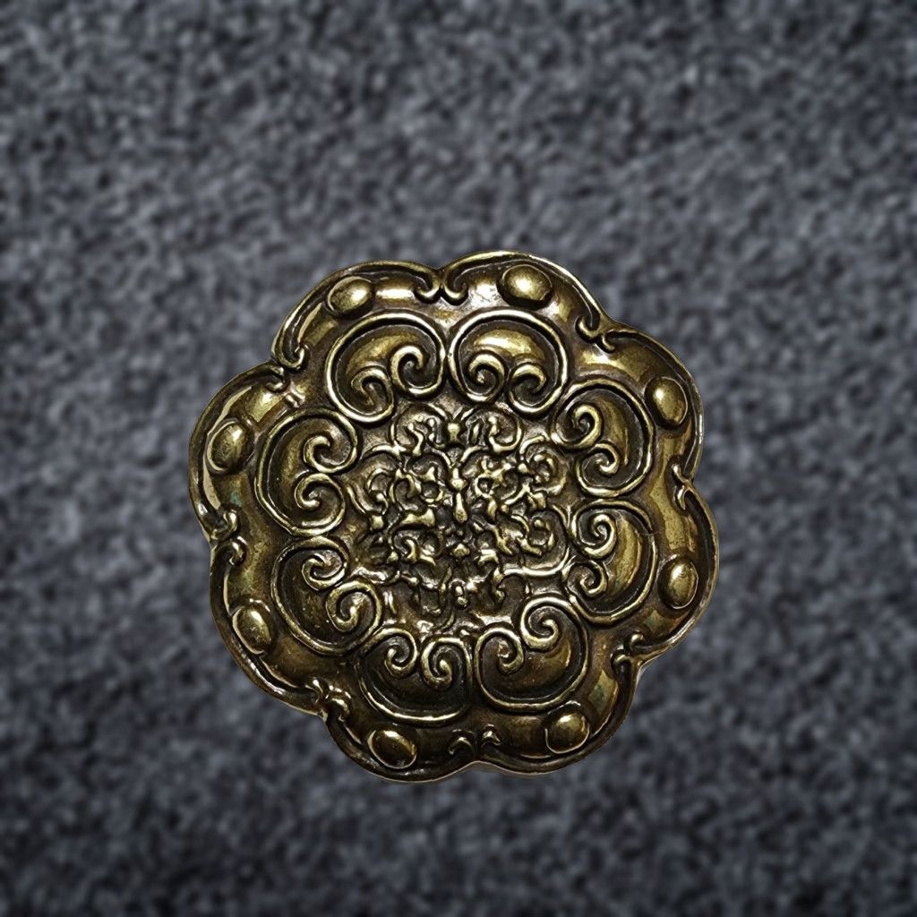 Vintage VINTAGE Bronze Tone Flower Floral Belt Buckle Size ONE SIZE - 1 Thumbnail