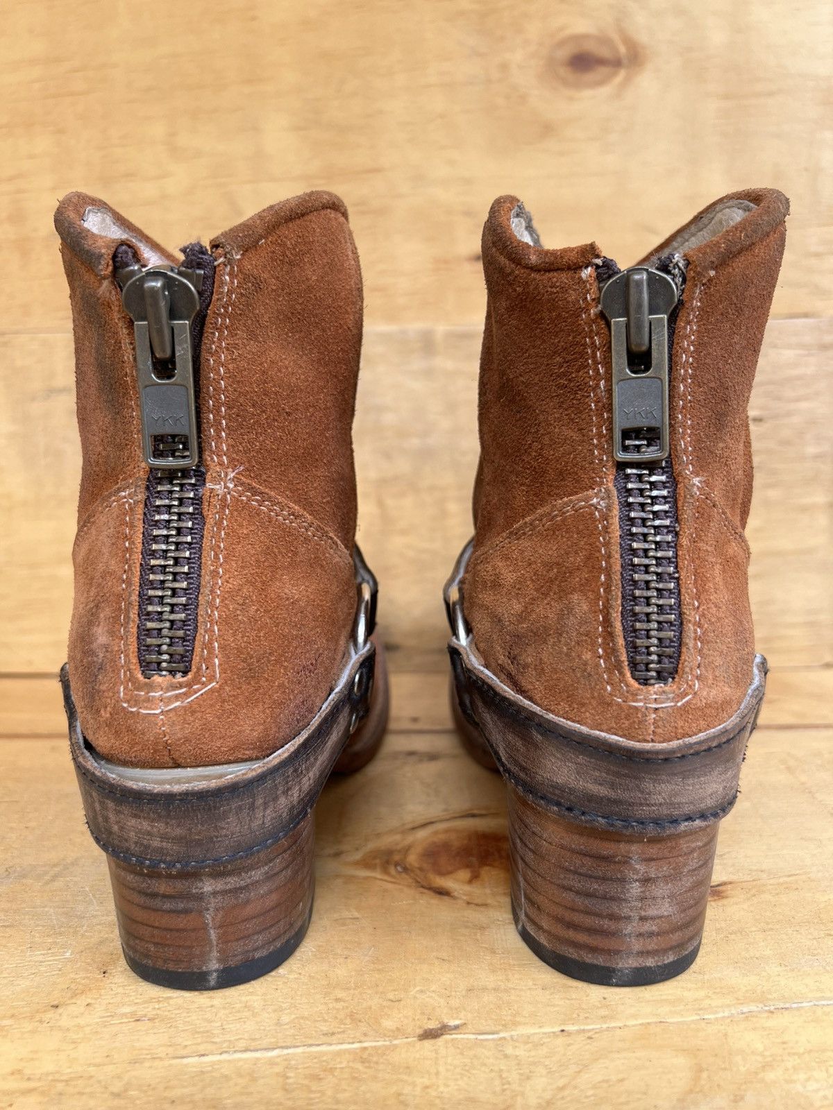 FREEBIRD Freebird By Steven SPIRIT Brown Leather Suede Western Boots Size US 6 / IT 36 - 8 Thumbnail