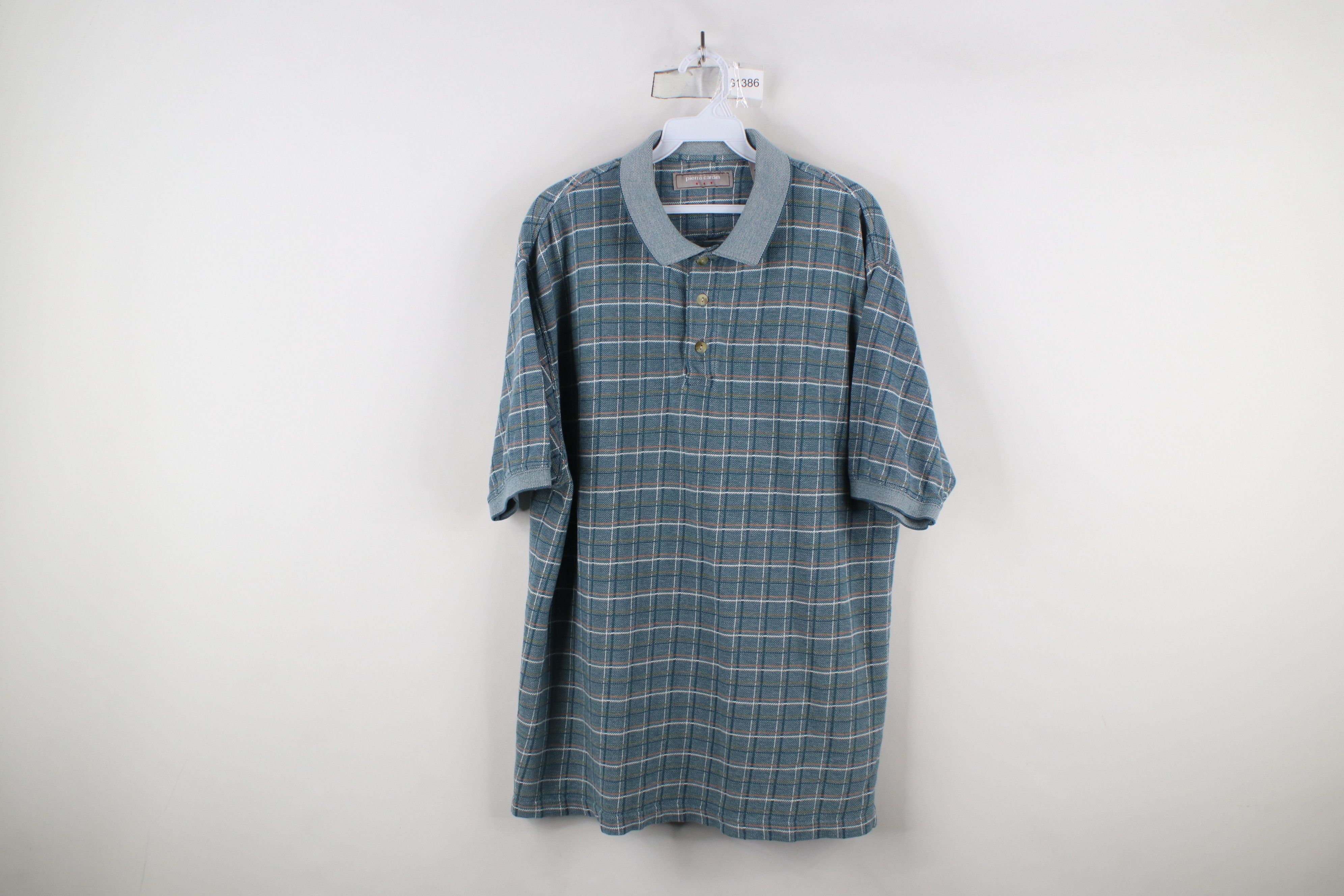 Vintage Vintage 90s Streetwear Checkered Collared Golf Polo Shirt Size US L / EU 52-54 / 3 - 1 Thumbnail
