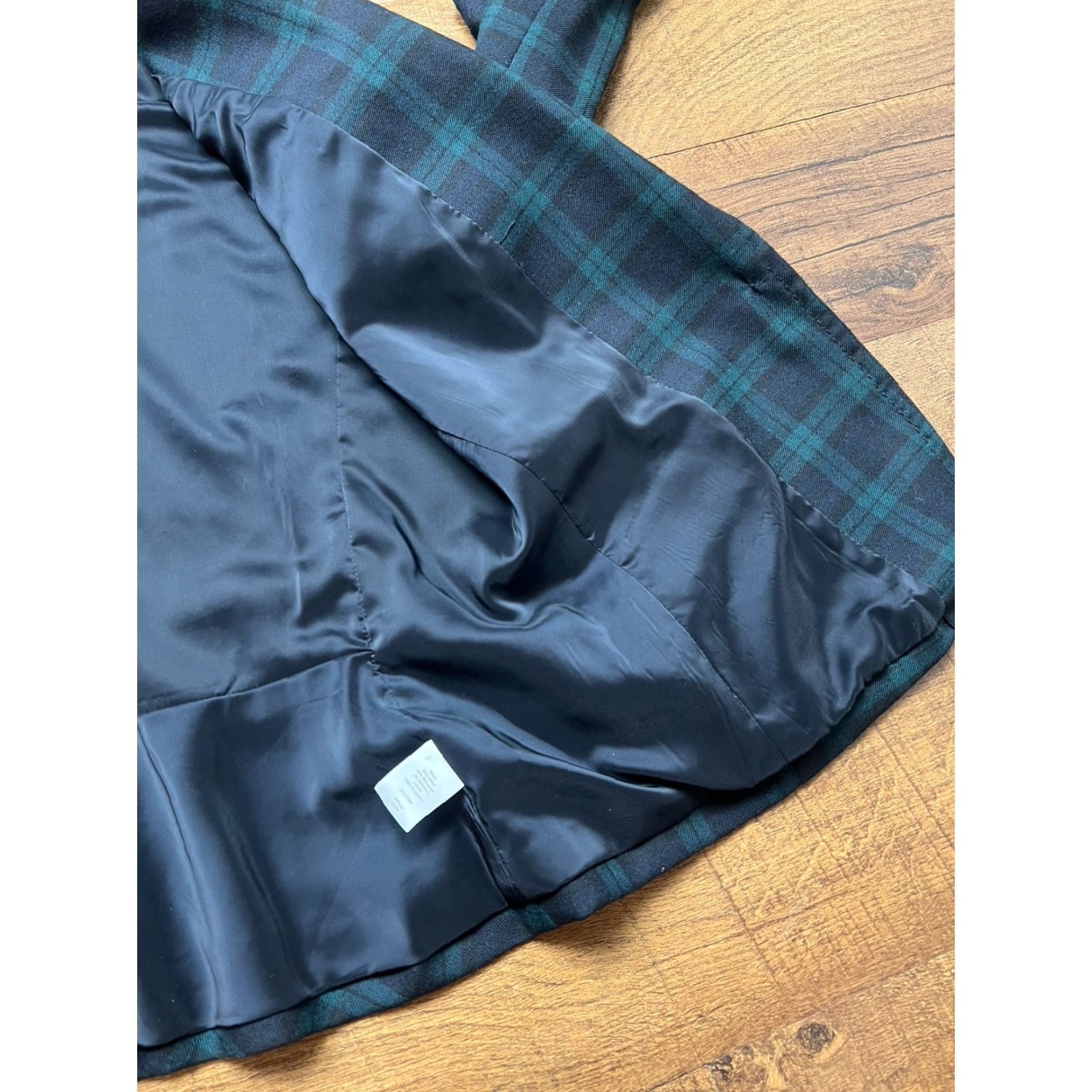 Talbots VINTAGE Talbots 1 Button Black Watch Tartan Plaid Wool Blazer Womens Size 10 Size L / US 10 / IT 46 - 6 Thumbnail
