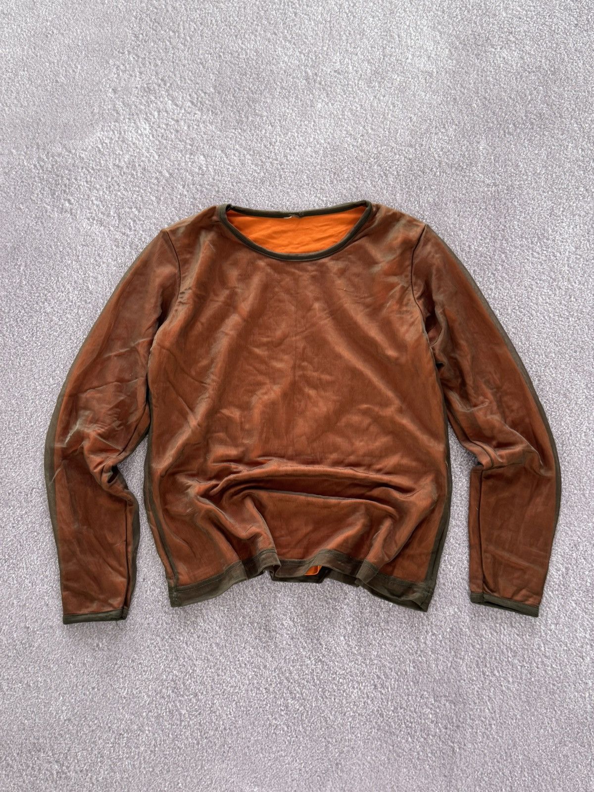 Japanese Brand Y2K Fabulous Design JPG Vibe Mesh Up Long Sleeve T-Shirt Size S / US 4 / IT 40 - 1 Thumbnail