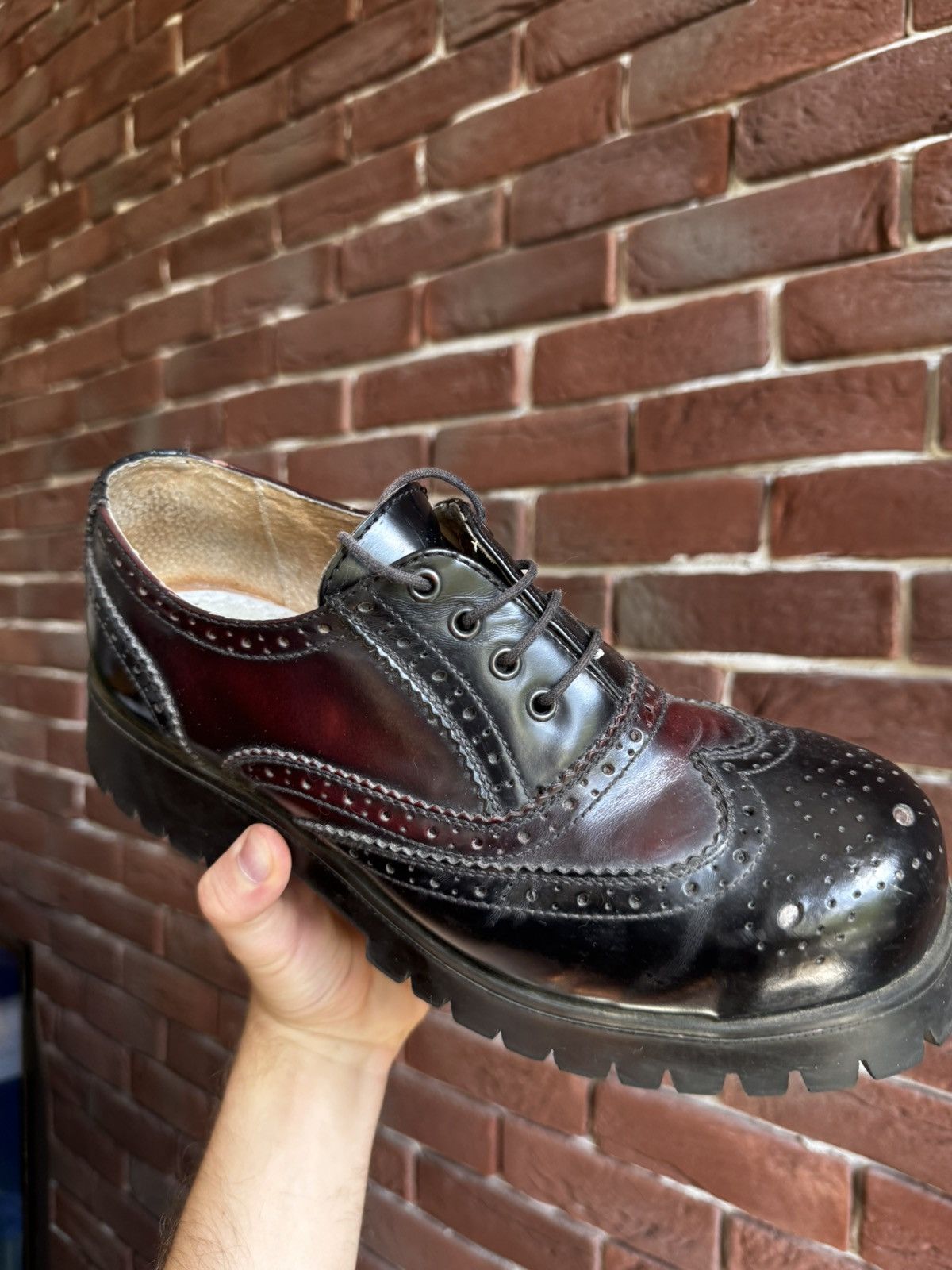 Leather Rare Vintage Ranger Avant Garde Platform Derby Leather Boots Size US 9 / EU 42 - 11 Thumbnail