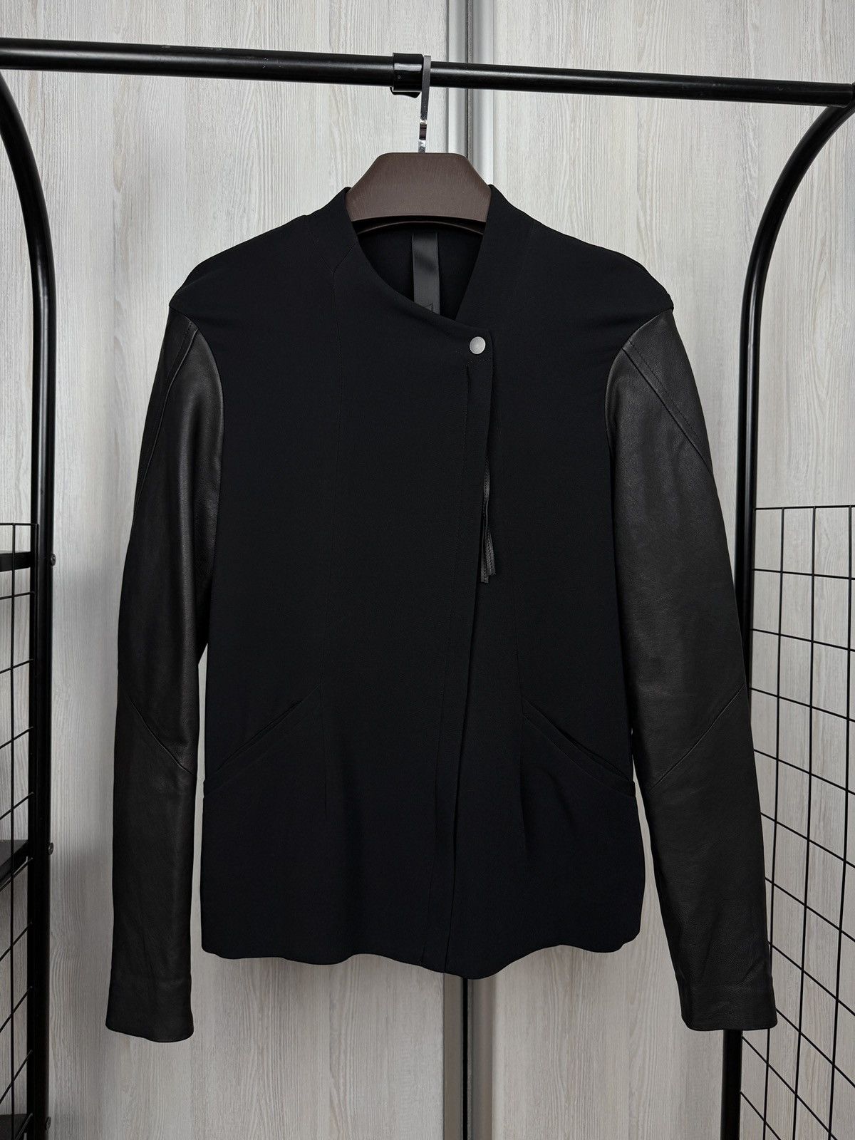 Ilaria Nistri Ilaria Nistri avant garde leather sleeves black jacket Italy Size S / US 4 / IT 40 - 1 Thumbnail