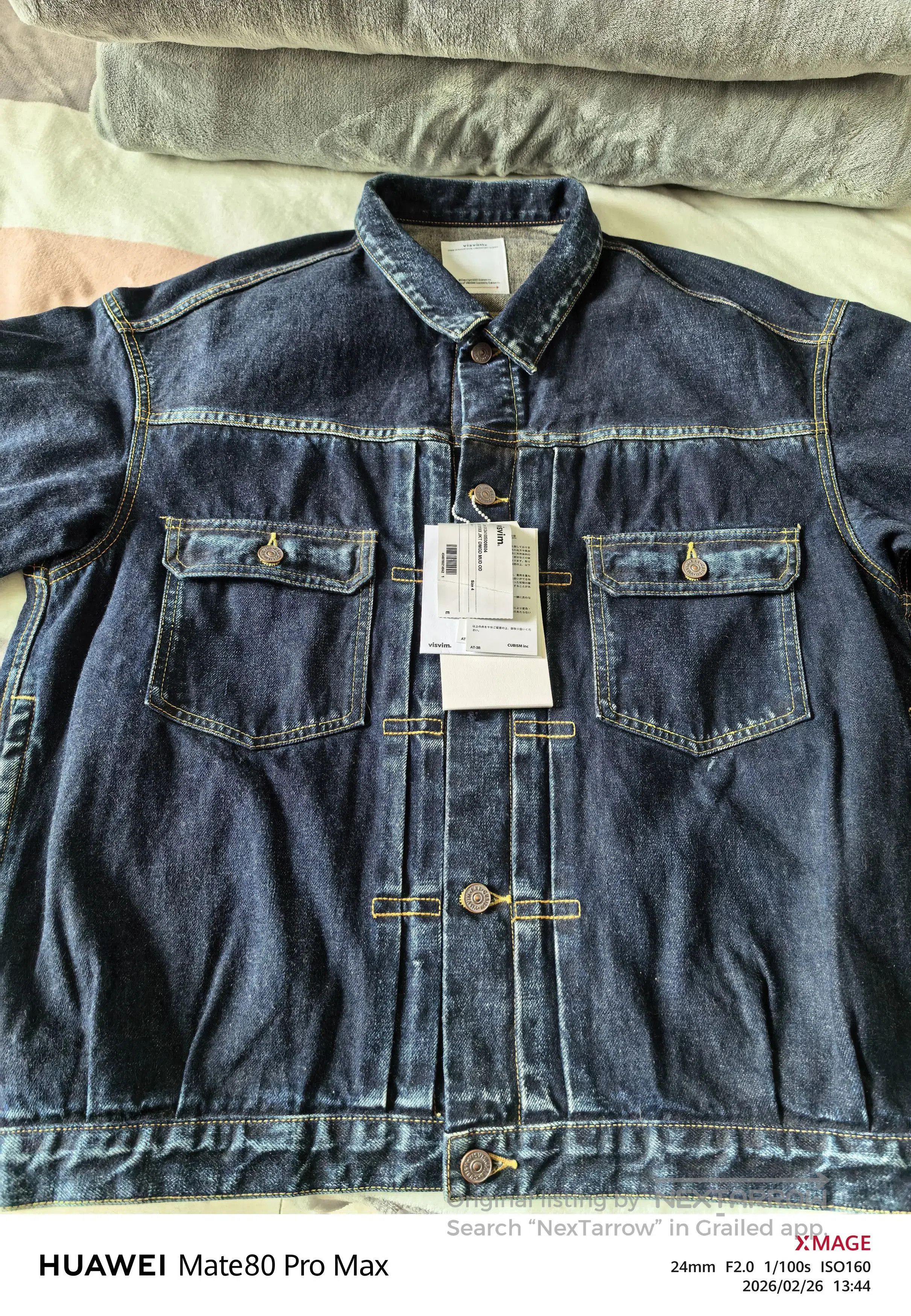 Visvim VISVIM 101XX DMGD MUD Denim Jacket. Size US XL / EU 56 / 4 - 1 Thumbnail