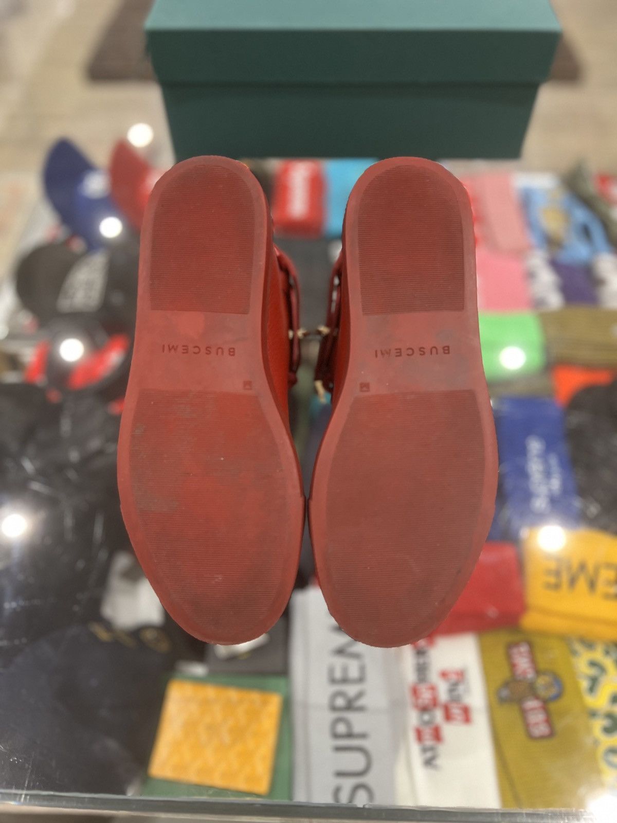 Buscemi Buscemi 100MM High Top Sneaker Red Size US 7 / EU 40 - 6 Thumbnail