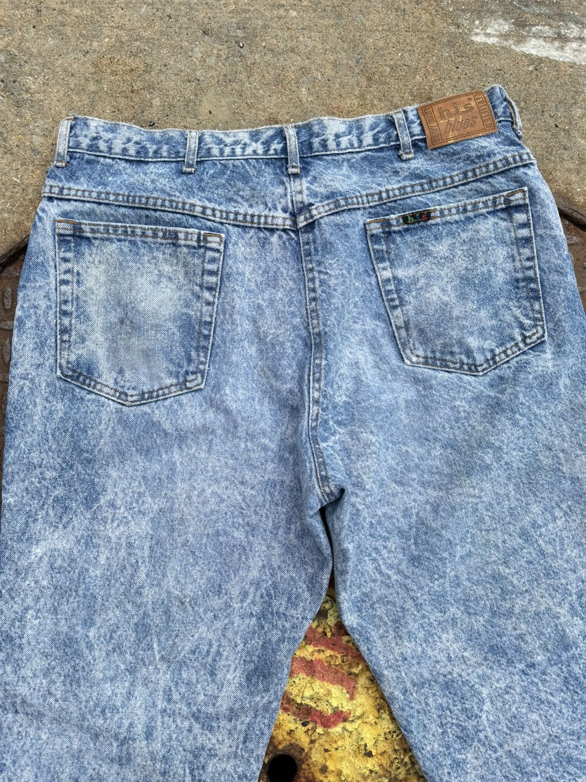Band Tees × Vintage 80’s Vintage Acid Wash Denim Jeans Size US 36 / EU 52 - 3 Thumbnail