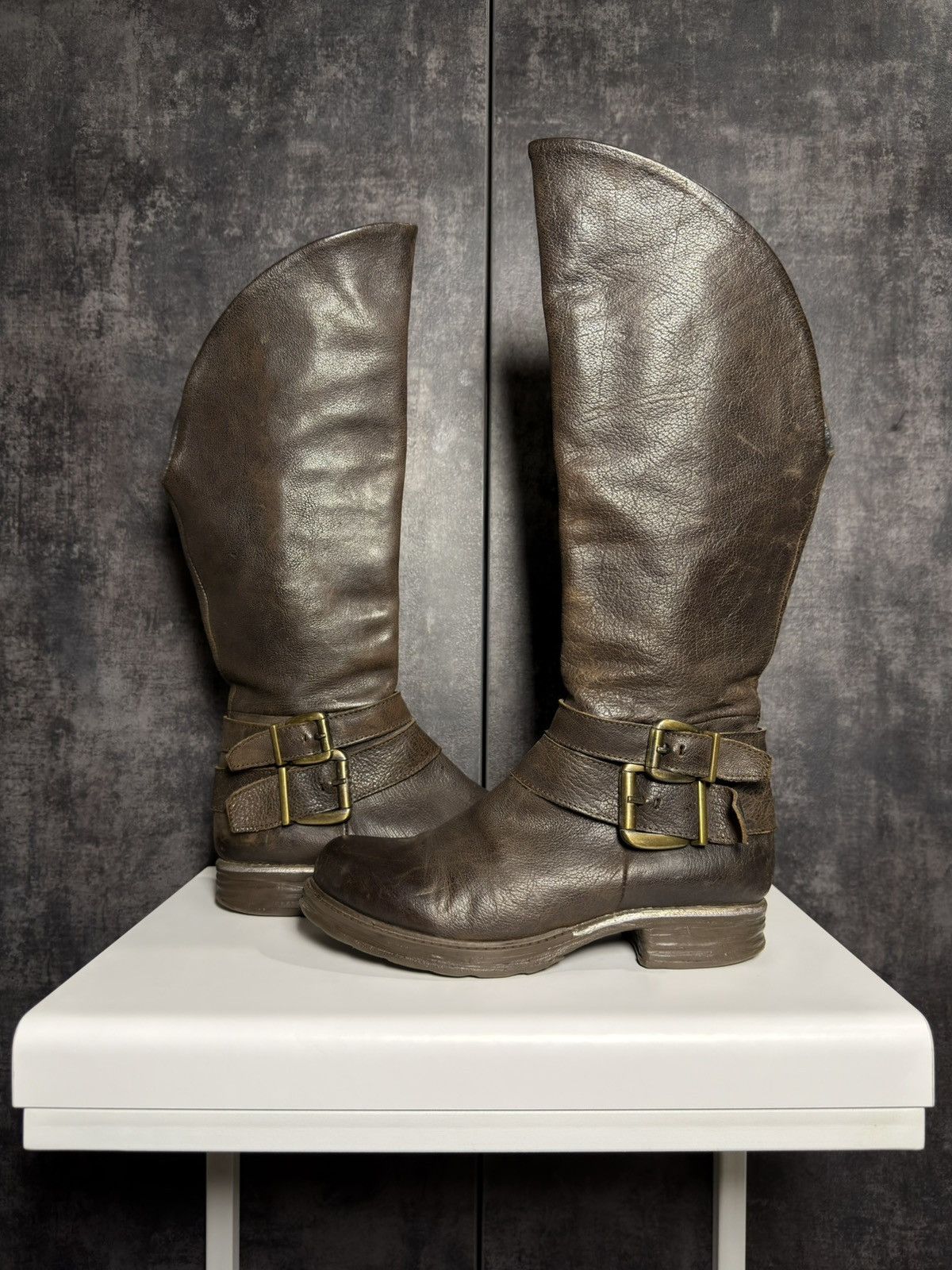 Vintage Vintage Leather Boots AS98 Guidi Balenciaga Dirk Owens Yohji Size US 8 / IT 38 - 2 Thumbnail