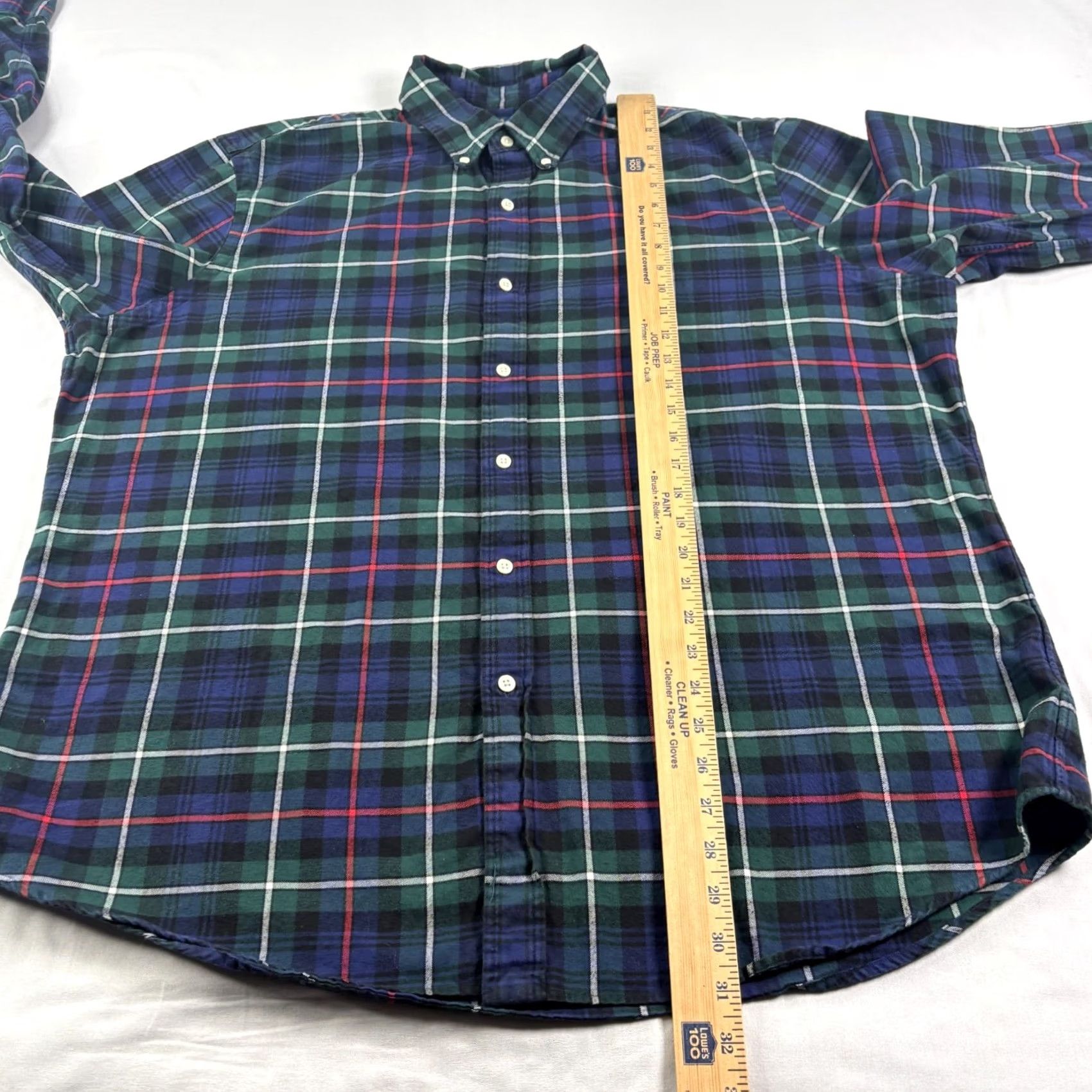 Polo Ralph Lauren Polo Ralph Lauren Shirt Men 2XL Blue Plaid Button-Down Collar Classic Fit Cotton Flannel Long Sleeve Shirt 2XL Mens Regular Size Type: Regular Size US XXL / EU 58 / 5 - 7 Thumbnail