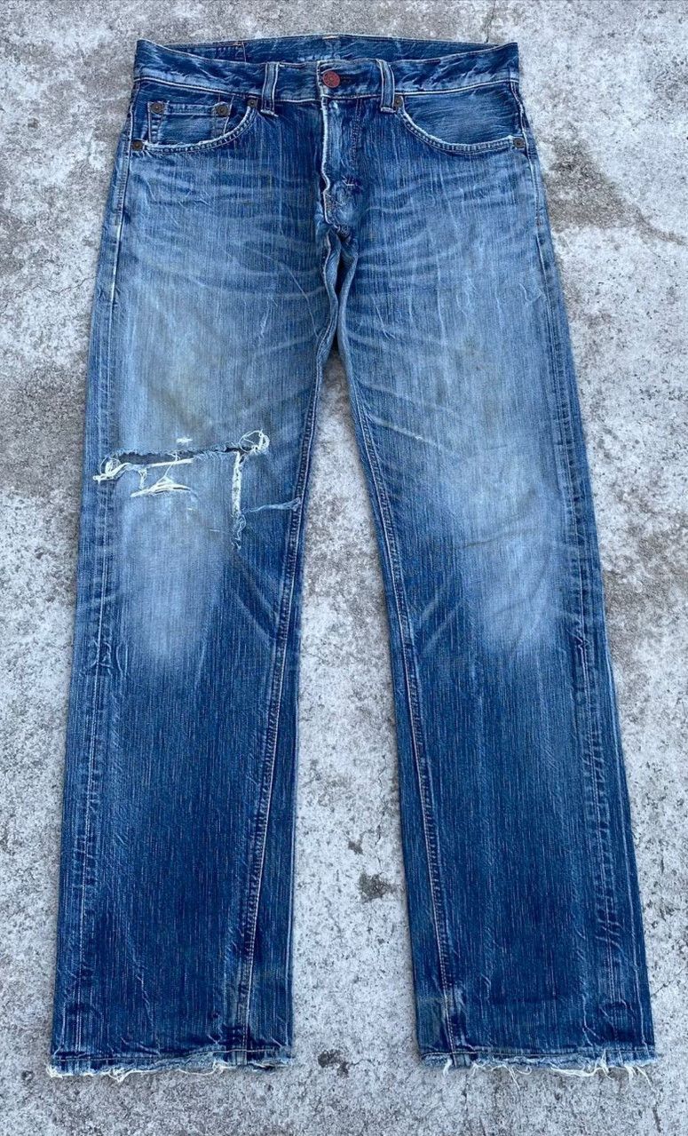 Edwin Vintage Edwin 503 Distressed Denim Kurt Cobain Style Size US 34 / EU 50 - 1 Thumbnail