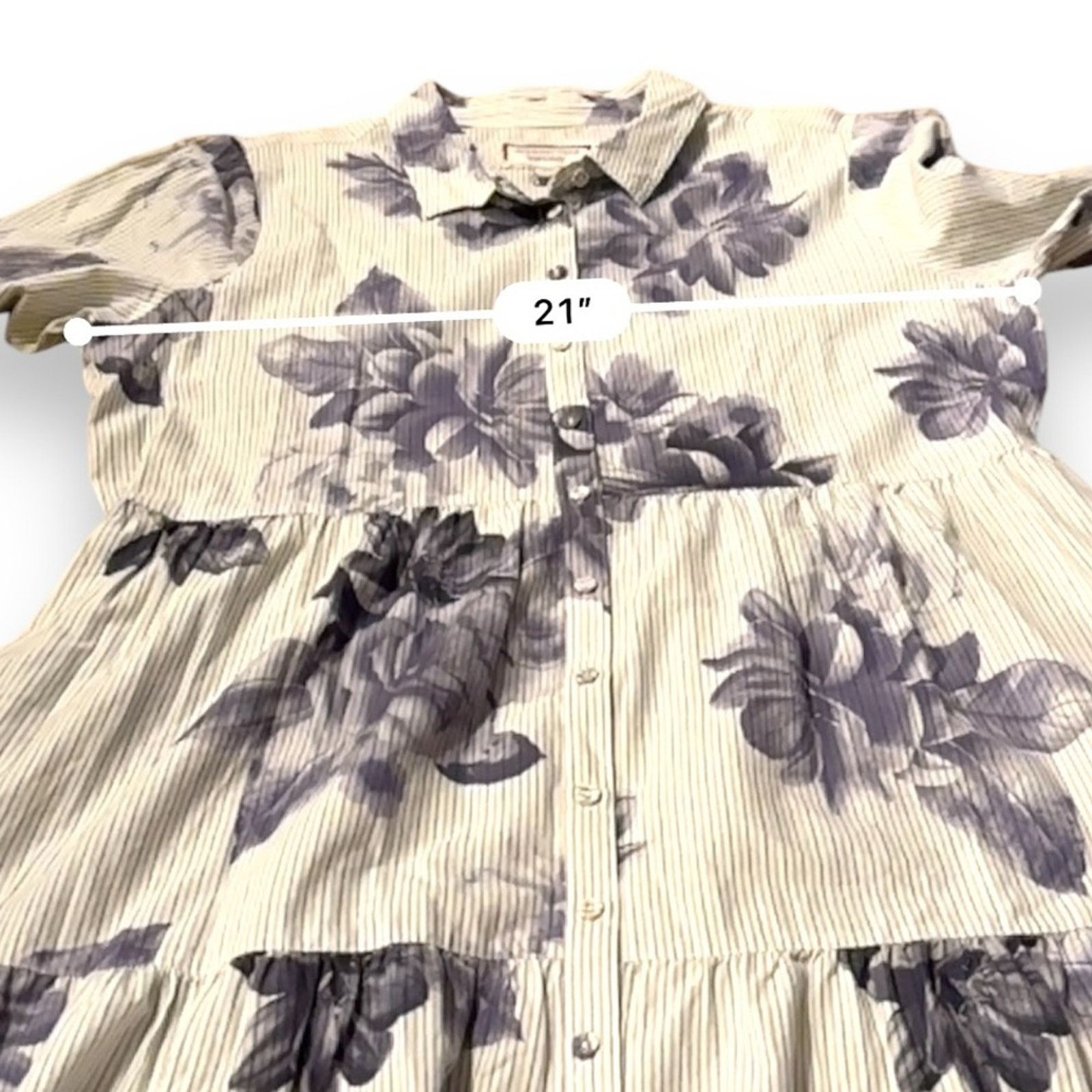 Johnny Was Johnny Was Delaney Easy Tiered Floral Shirt Dress Sz L NEW Size L / US 10 / IT 46 - 11 Thumbnail