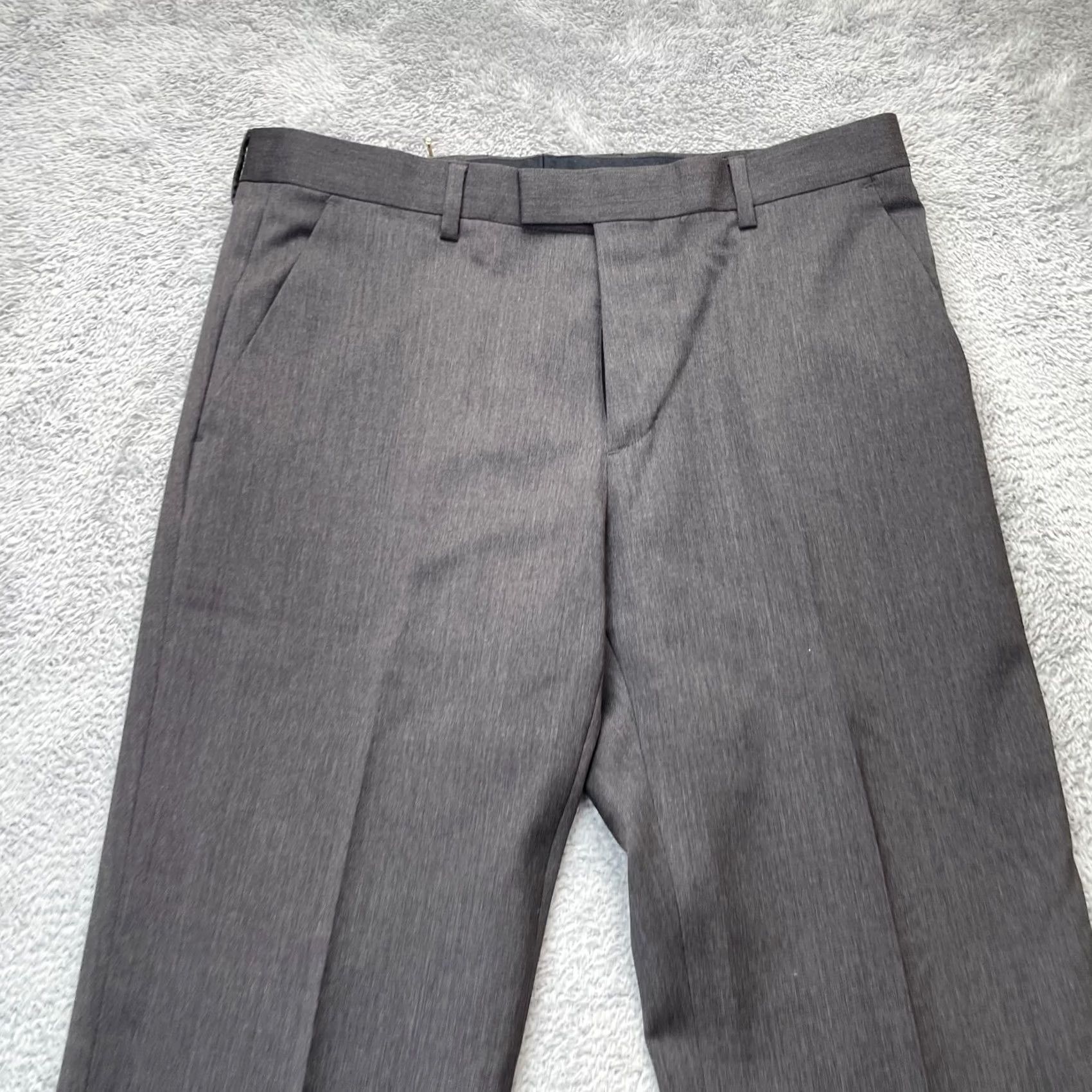 Banana Republic Banana Republic Mens Pants Gray 32x32 Dress Tailored Slim Fit Lined Straight Leg Size US 32 / EU 48 - 6 Thumbnail