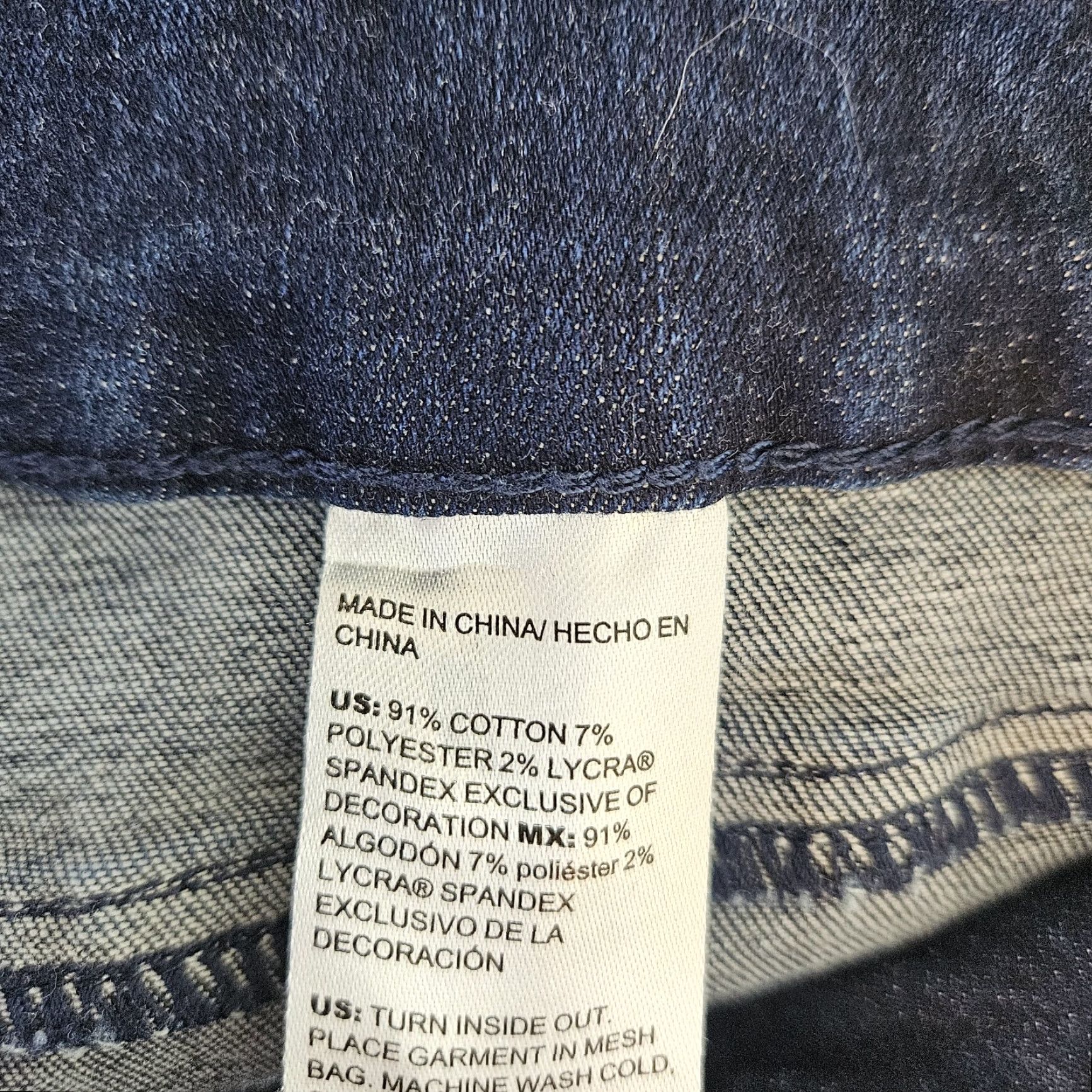 Vintage Chico's Womens Jegging Ankle Jeans Blue 10 Tall Pull On Cuffs Embellished Jeans Accessories Womens Size 32" / US 10 / IT 46 - 7 Thumbnail