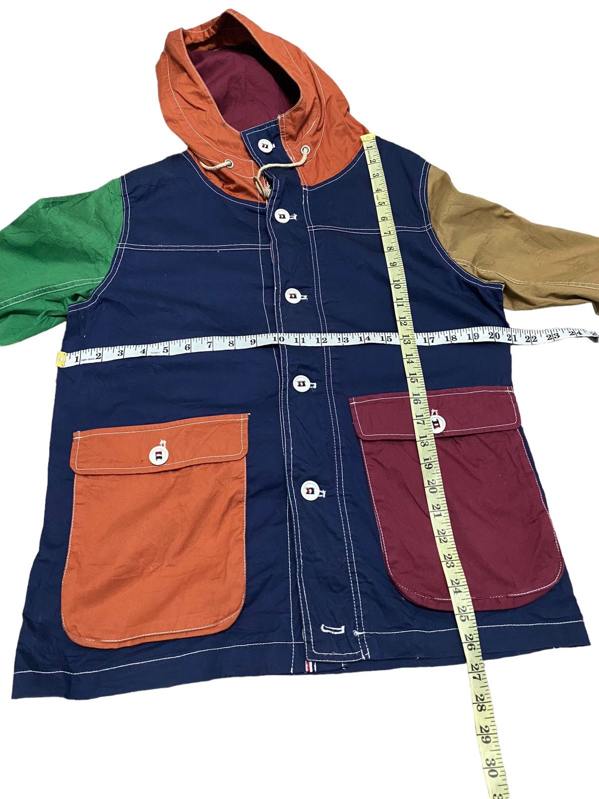 Japanese Brand Japanese brand X oval dice multicolor button jacket hoodie Size US L / EU 52-54 / 3 - 4 Thumbnail