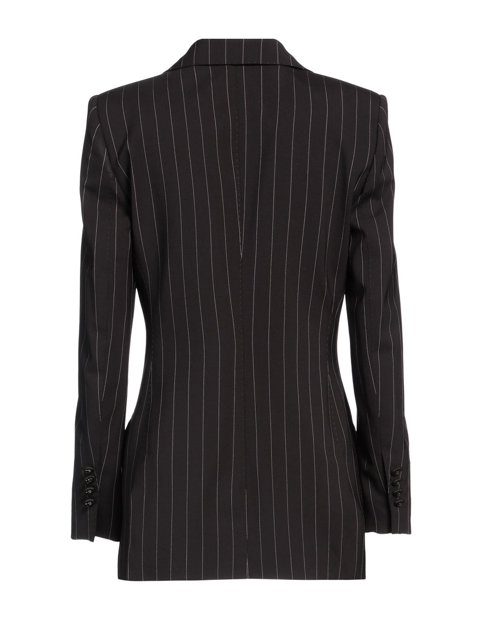 Dolce & Gabbana o1y0825 Pinstriped Blazer in Black Size XS / US 0-2 / IT 36-38 - 2 Thumbnail