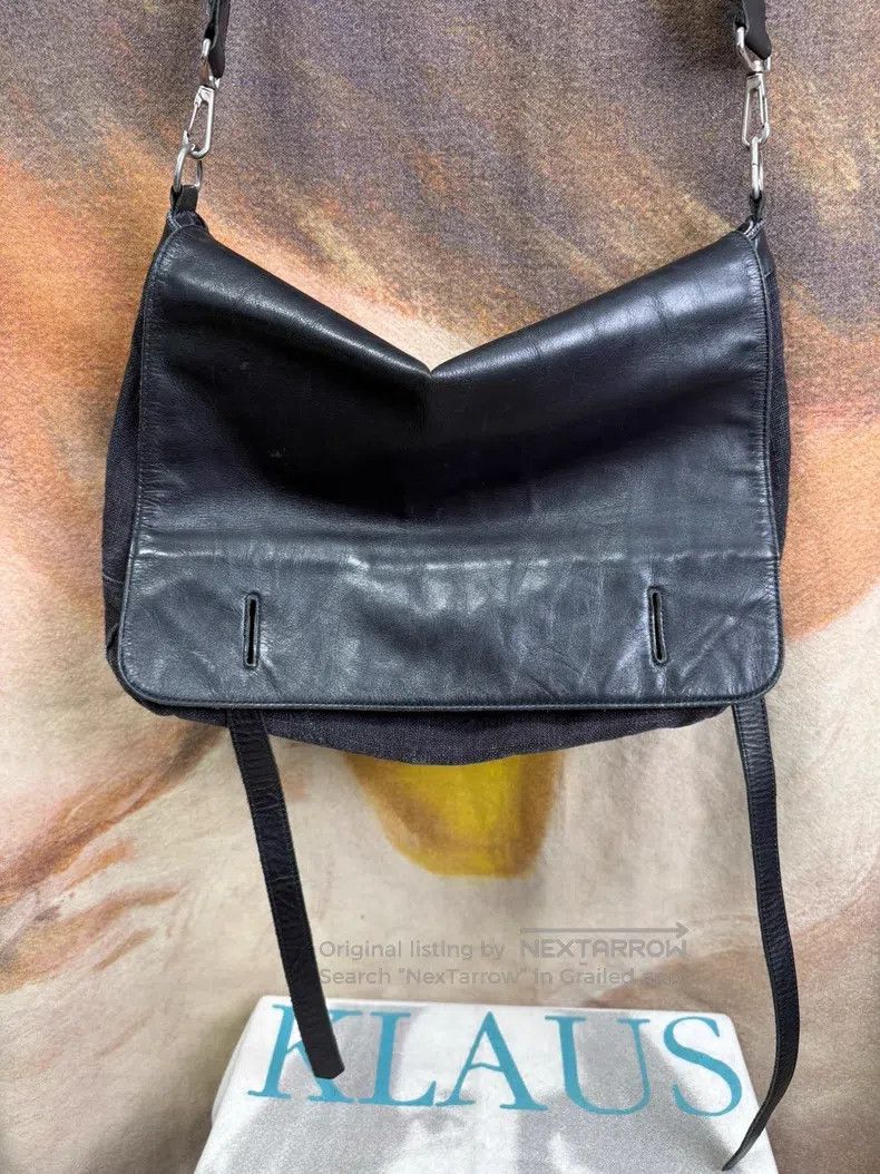 Yohji Yamamoto Yohji Yamamoto Patchwork Linen Messenger Bag Size ONE SIZE - 5 Thumbnail