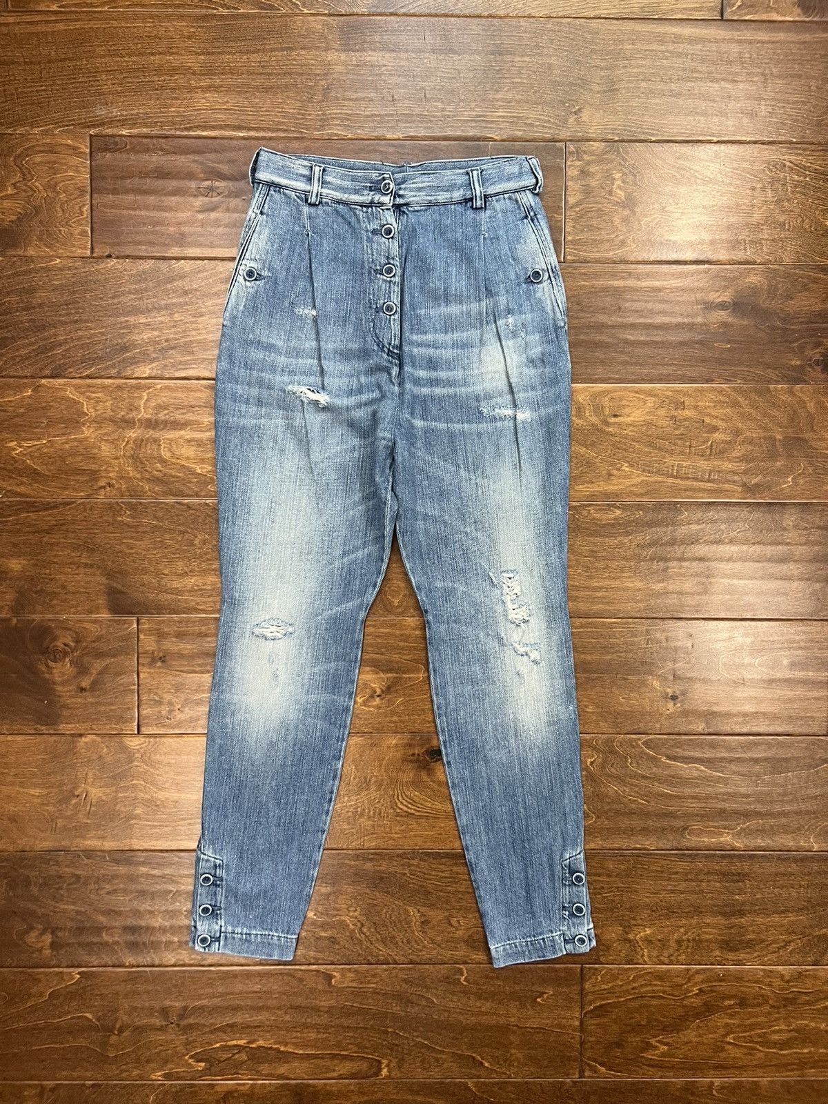 Other Mauro Grifoni Distressed Jeans Luxury Designer Streetwear Size 30" / US 8 / IT 44 - 1 Thumbnail