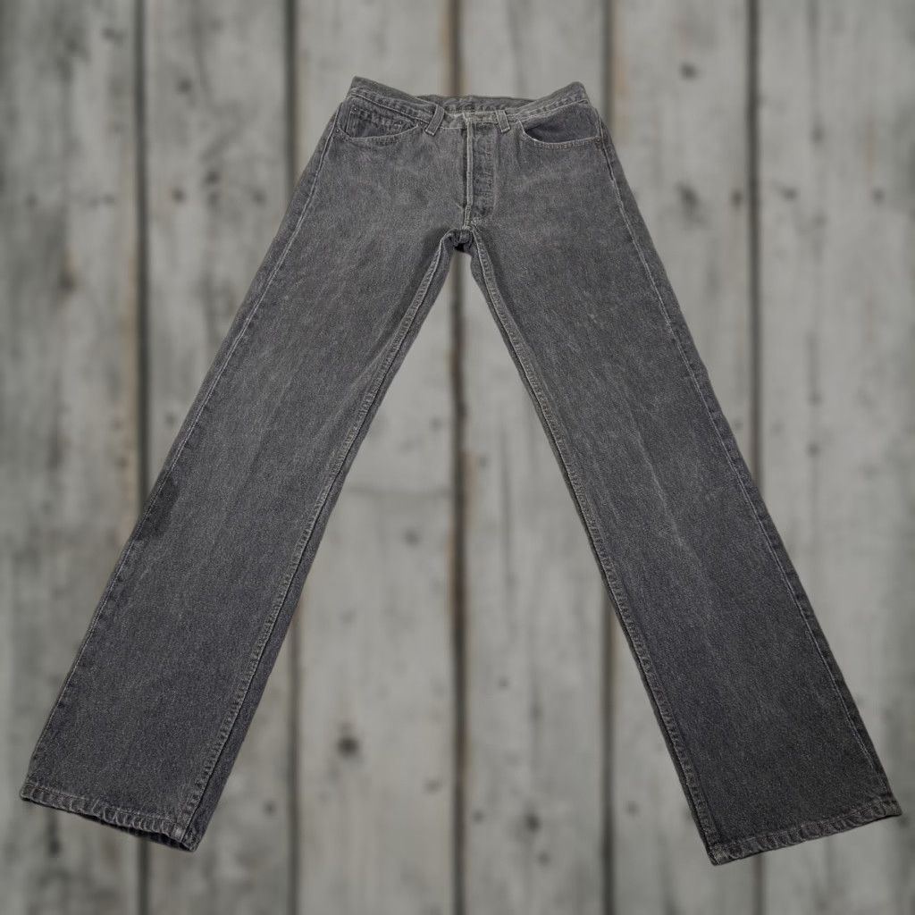 Levi's VINTAGE Levi's 501 Jeans Men 32x34 Straight Denim Pants Charcoal Gray 90s USA Size US 32 / EU 48 - 1 Thumbnail