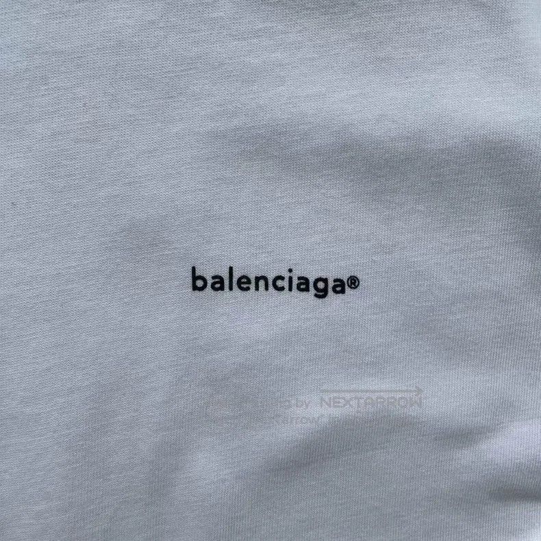 Balenciaga Balenciaga Letter Logo Printed Round Neck Crewneck Short S Size US XS / EU 42 / 0 - 3 Thumbnail