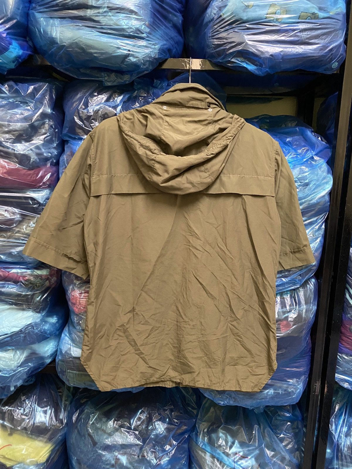 Christophe Lemaire Christophe Lemaire Olive Green Technical Short Sleeve Jacket Size US M / EU 48-50 / 2 - 11 Thumbnail