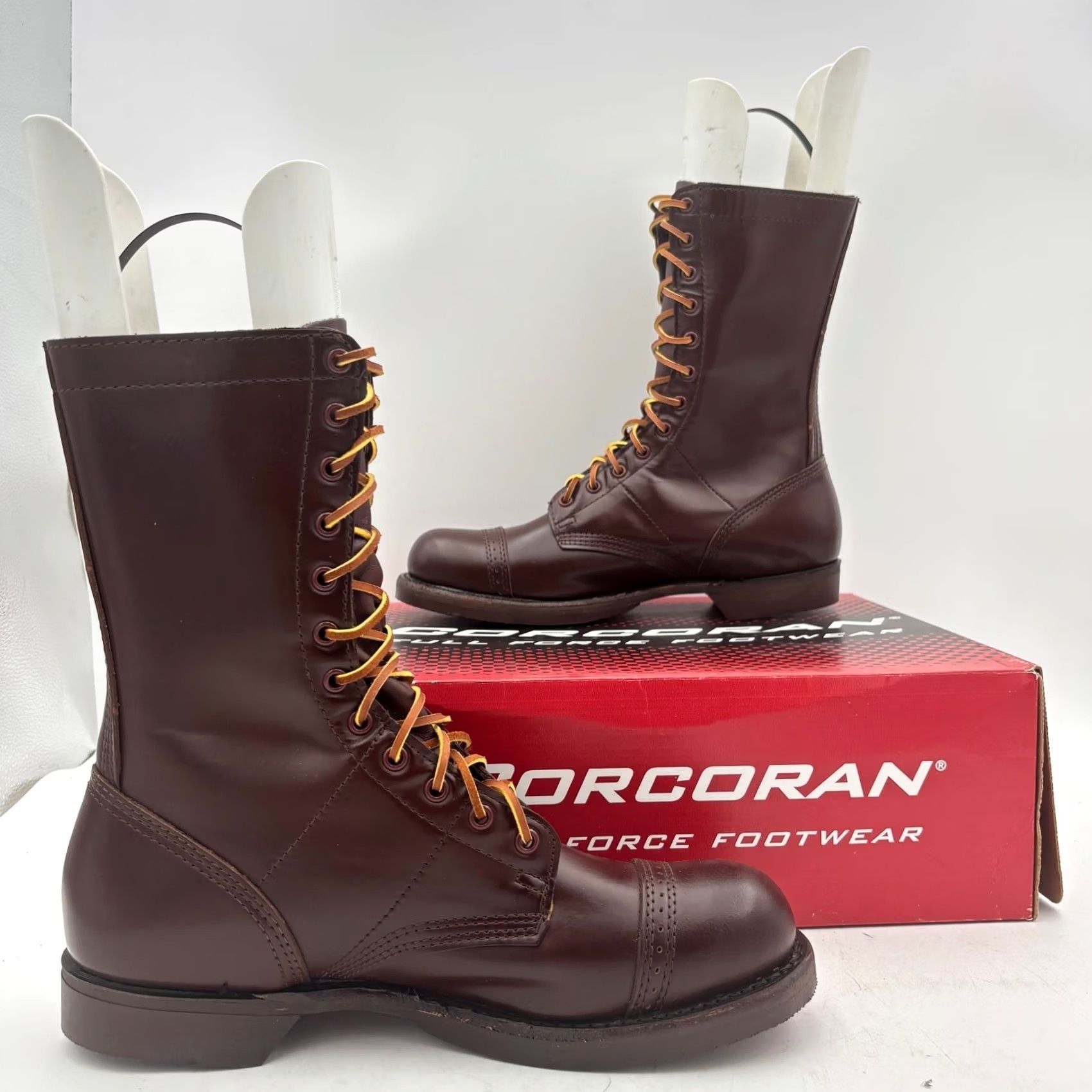 Vintage VINTAGE Corcoran Jump Boots Brown 10" Men’s 13 D Combat Leather Shoes Mens Size US 13 / EU 46 - 6 Thumbnail