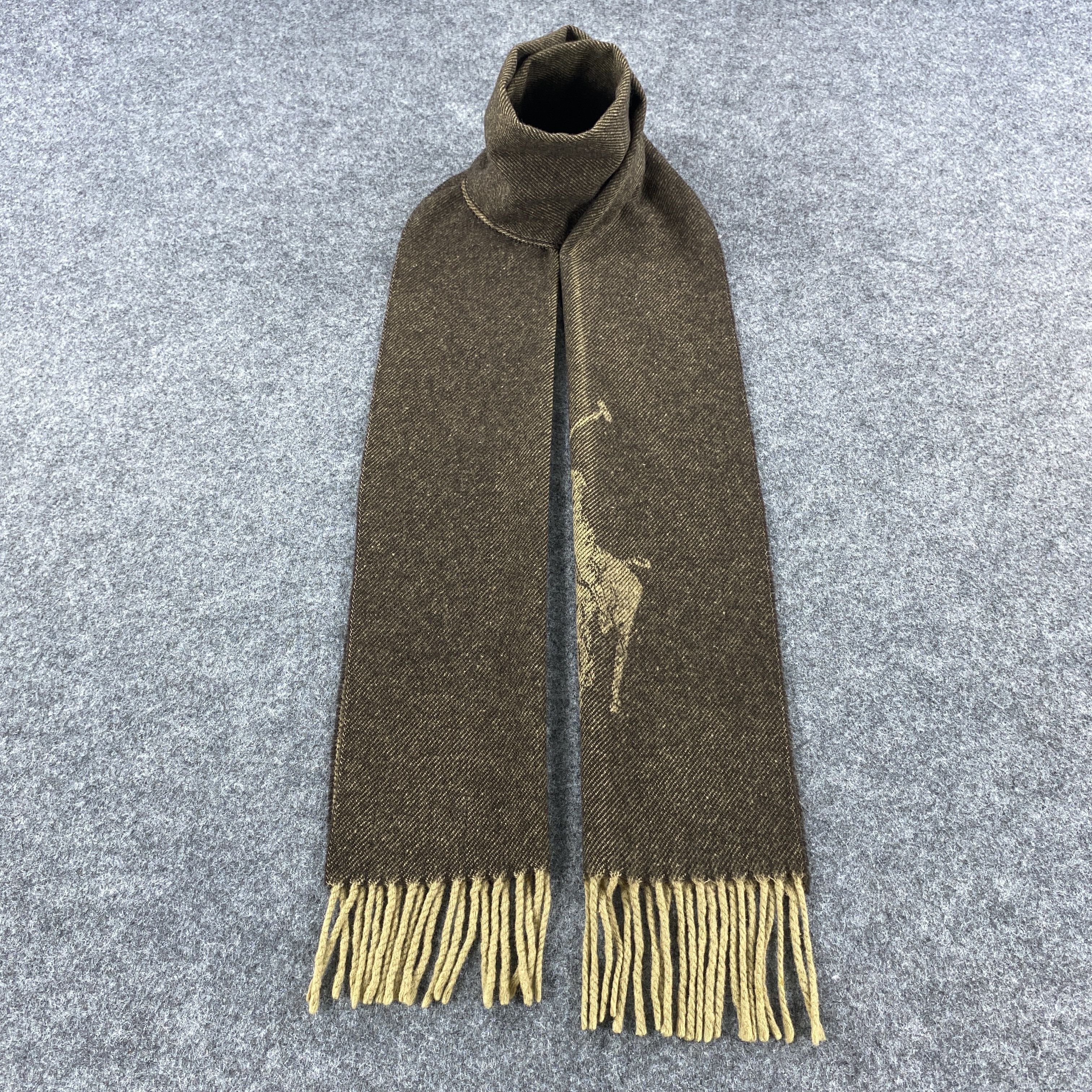 Polo Ralph Lauren × Vintage Polo Ralph Lauren Scarf # Muffler # Neckwear # D592 Size ONE SIZE - 1 Thumbnail