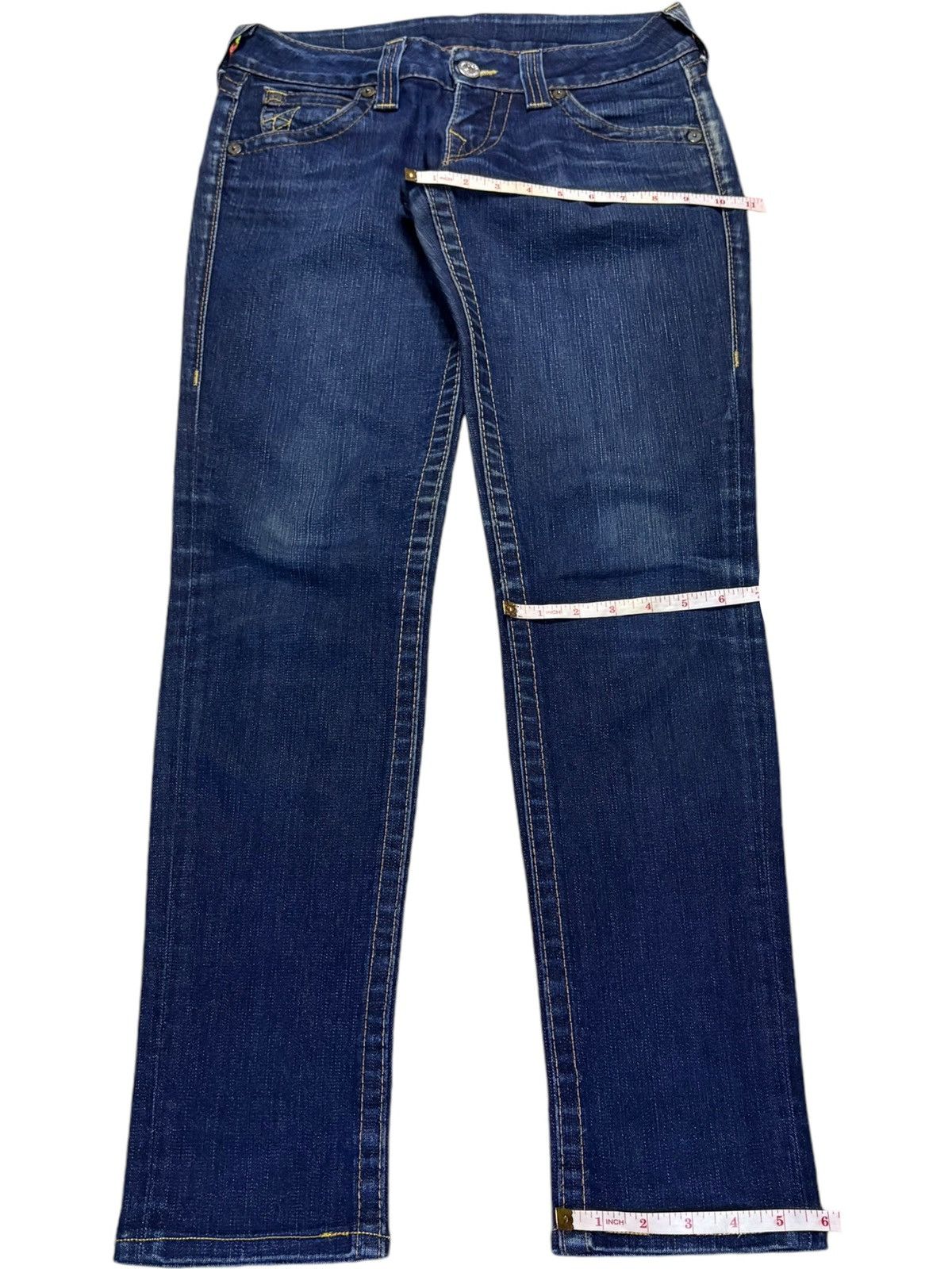 True Religion Vintage True Religion Blue Wash Skinny Fit Jeans Size 30" / US 8 / IT 44 - 15 Thumbnail