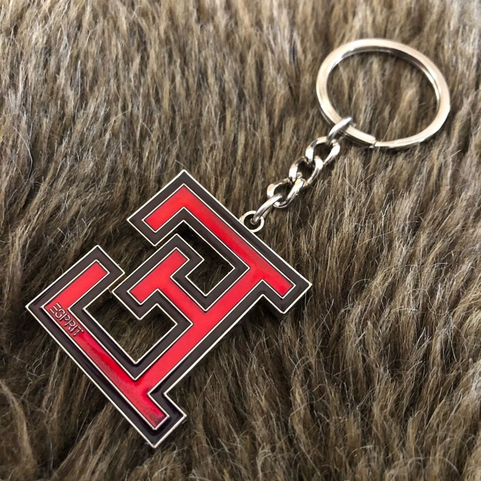 Esprit Vintage Esprit “E” metallic red enamel keychain Size ONE SIZE - 2 Thumbnail