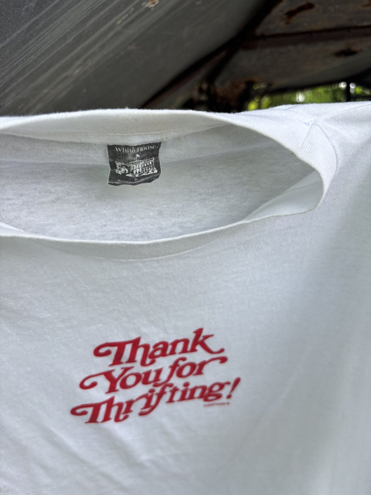 Vintage Vintage Thriftcon “Thank you for thrifting” 90’s tee Size US L / EU 52-54 / 3 - 3 Thumbnail