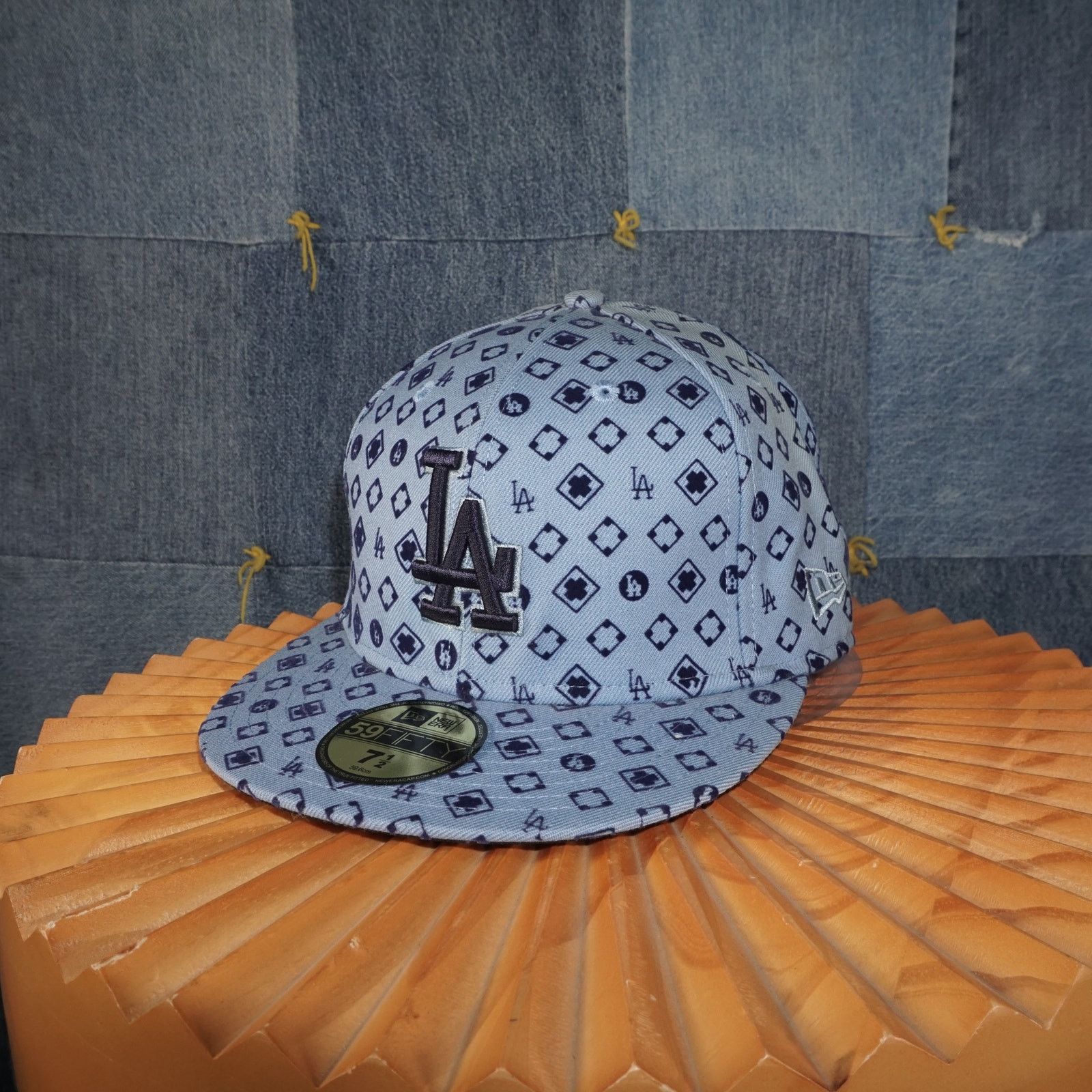 New Era 7 ½ - Vintage Y2K Los angeles Dodgers MLB monogram 2000s hat Size ONE SIZE - 2 Thumbnail