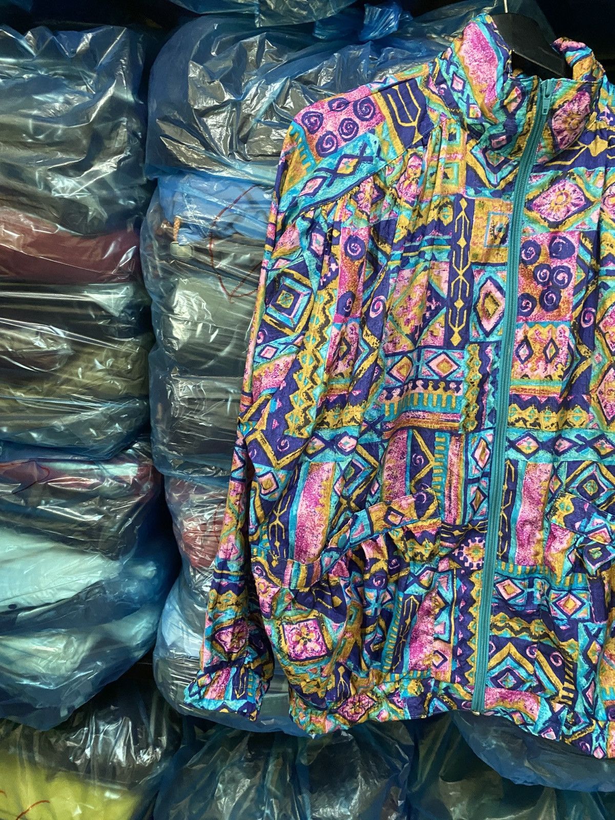 Jantzen VINTAGE 80S JANTZEN ABSTRACT JACKET MADE IN JAPAN Size US M / EU 48-50 / 2 - 5 Thumbnail