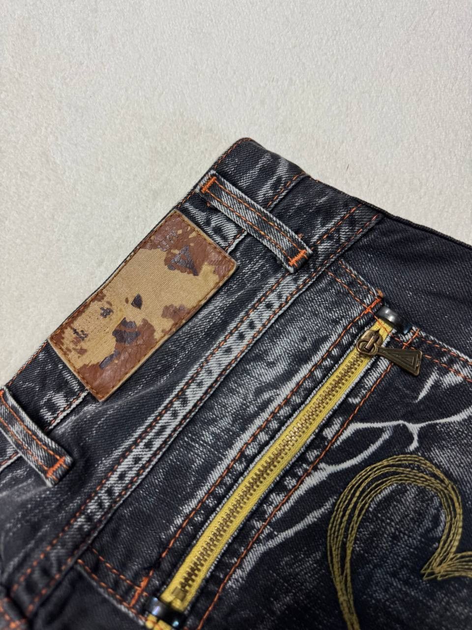 Japanese Brand SICK Vintage Replay Smoke Washed Style Distressed Denim Jean Size US 31 - 20 Thumbnail