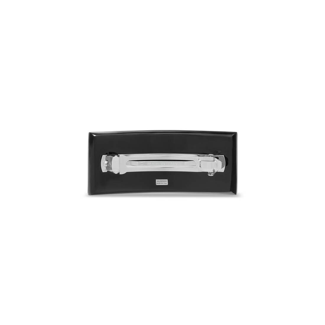 Balenciaga o1mt1gz1224 Size: OS / BB Icon Hair Clip in Black/Silver Size ONE SIZE - 2 Thumbnail