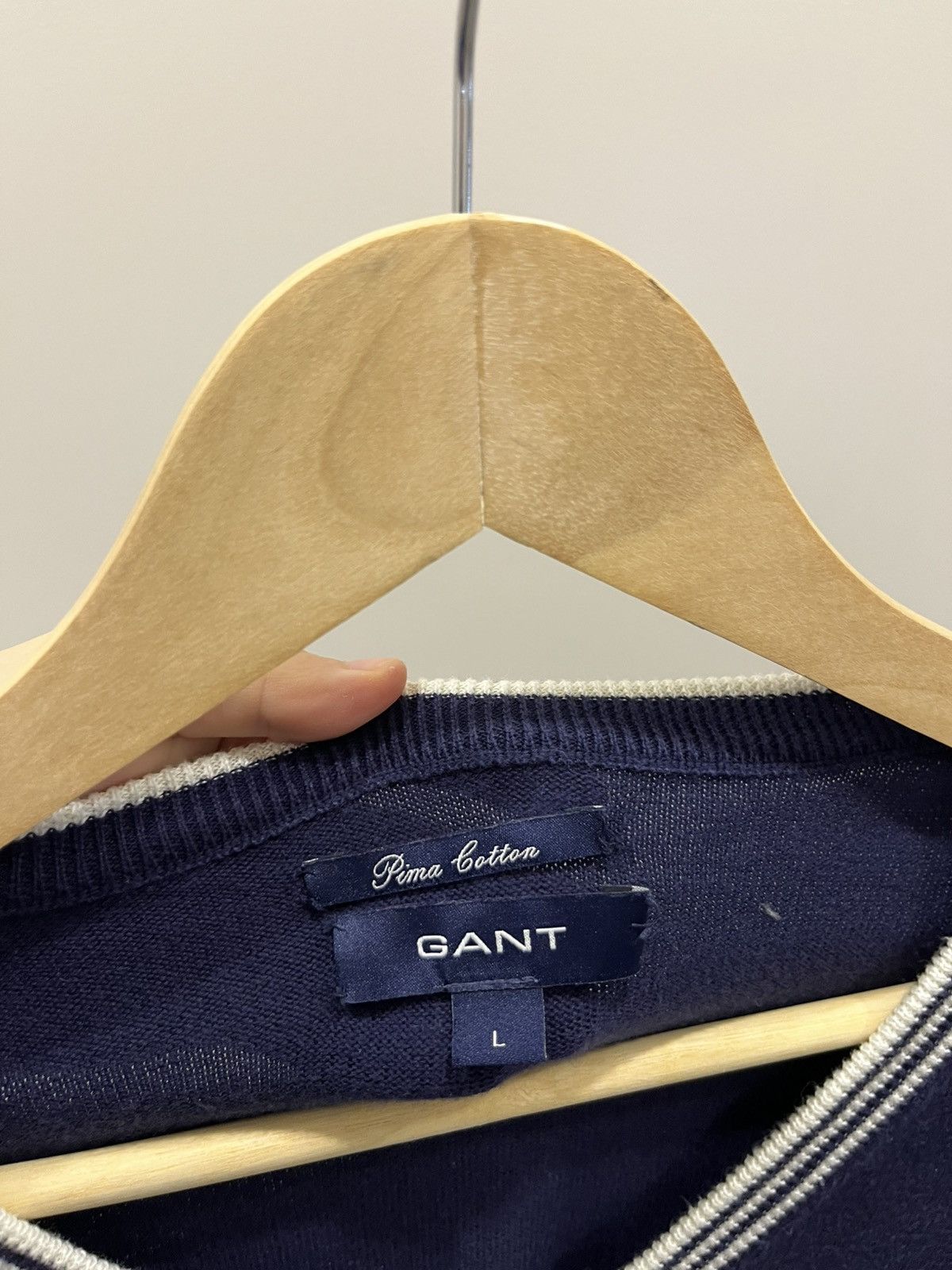 Gant Gant sweater men heavy wool purple L Size US L / EU 52-54 / 3 - 4 Thumbnail