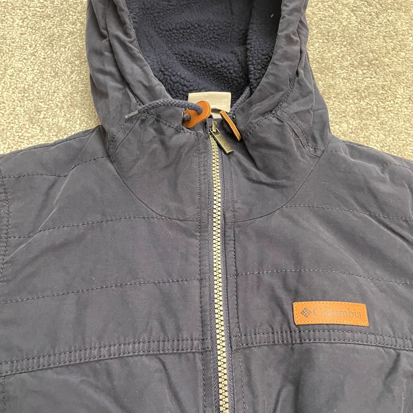 Vintage Columbia Jacket Women XS Blue Hooded Parka Full Zip Belted Size XS / US 0-2 / IT 36-38 - 7 Thumbnail