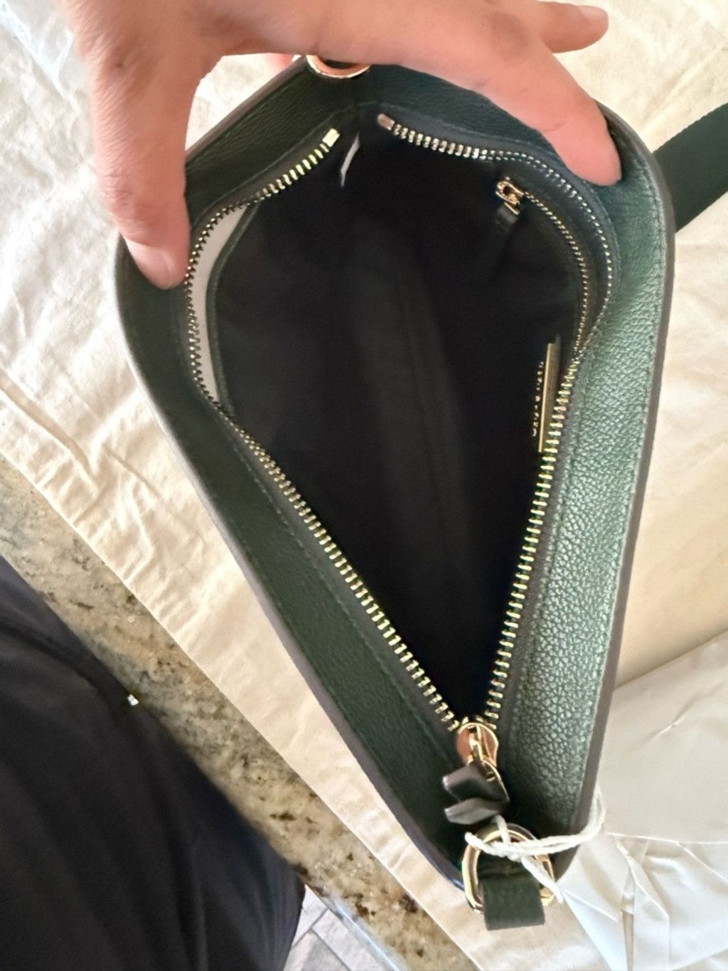 Tory Burch New Tory Burch Blake Swingpack in Basil Pebbled Leather Cros Size ONE SIZE - 5 Thumbnail